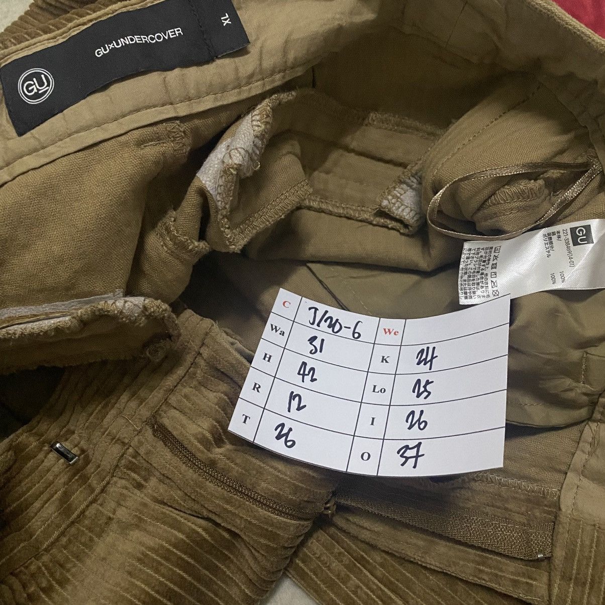 GU × Japanese Brand × Undercover GuxUndercover Corduroy Baggy Wide Pants Size XLARGE Size 31" - 8 Thumbnail