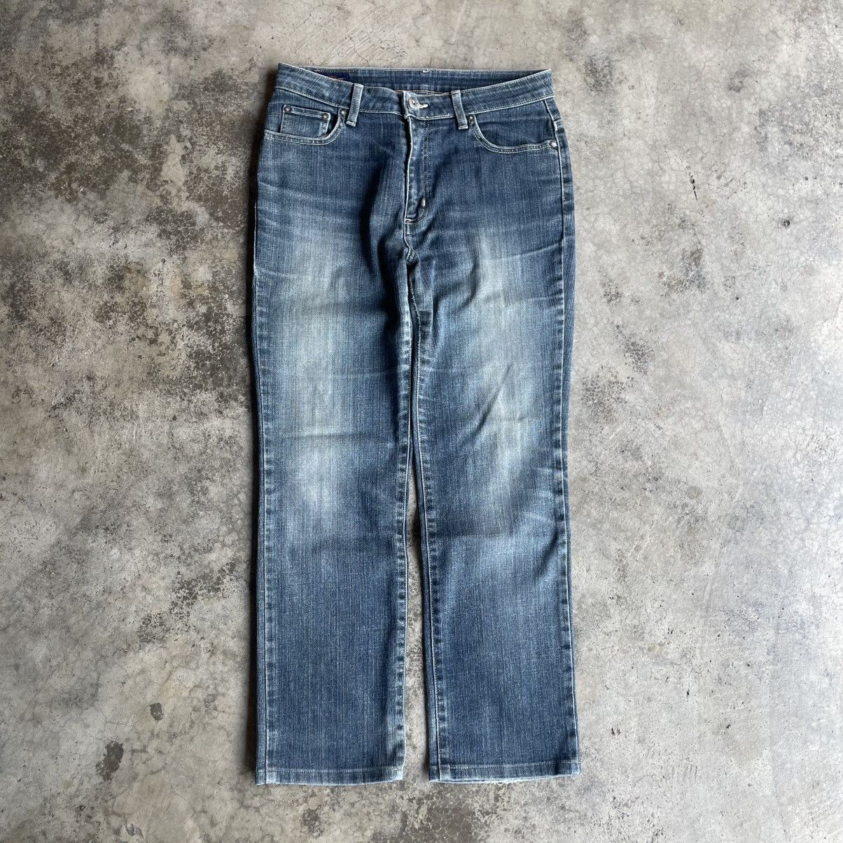 Edwin 🔥Vintage Edwin 4004 Stoned Washed Women Distress Denim Jeans Size 31" - 1 Thumbnail