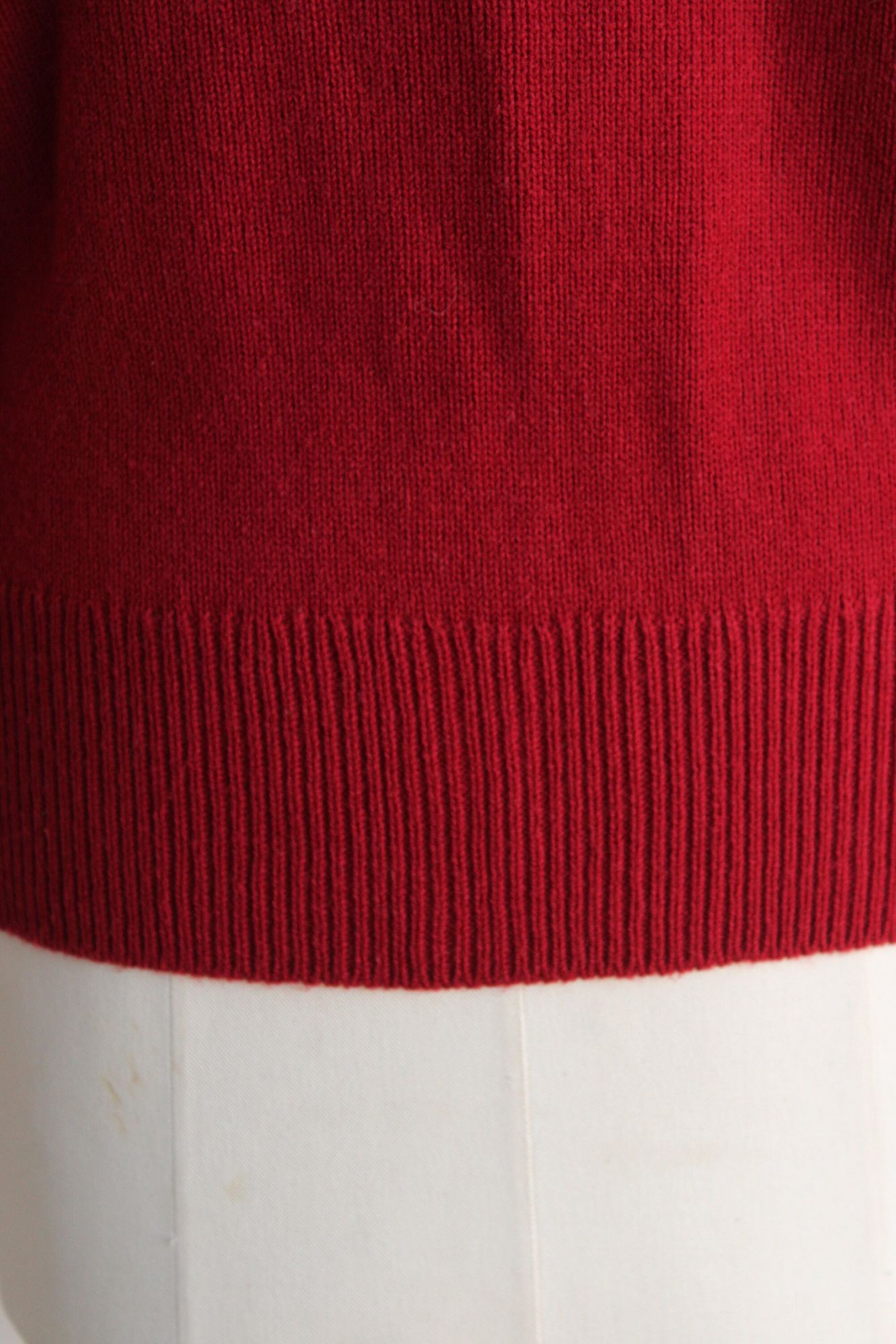 Vintage Vintage 1970s Cardigan Sweater, Volup Full Fashioned Red and Size L / US 10 / IT 46 - 10 Thumbnail