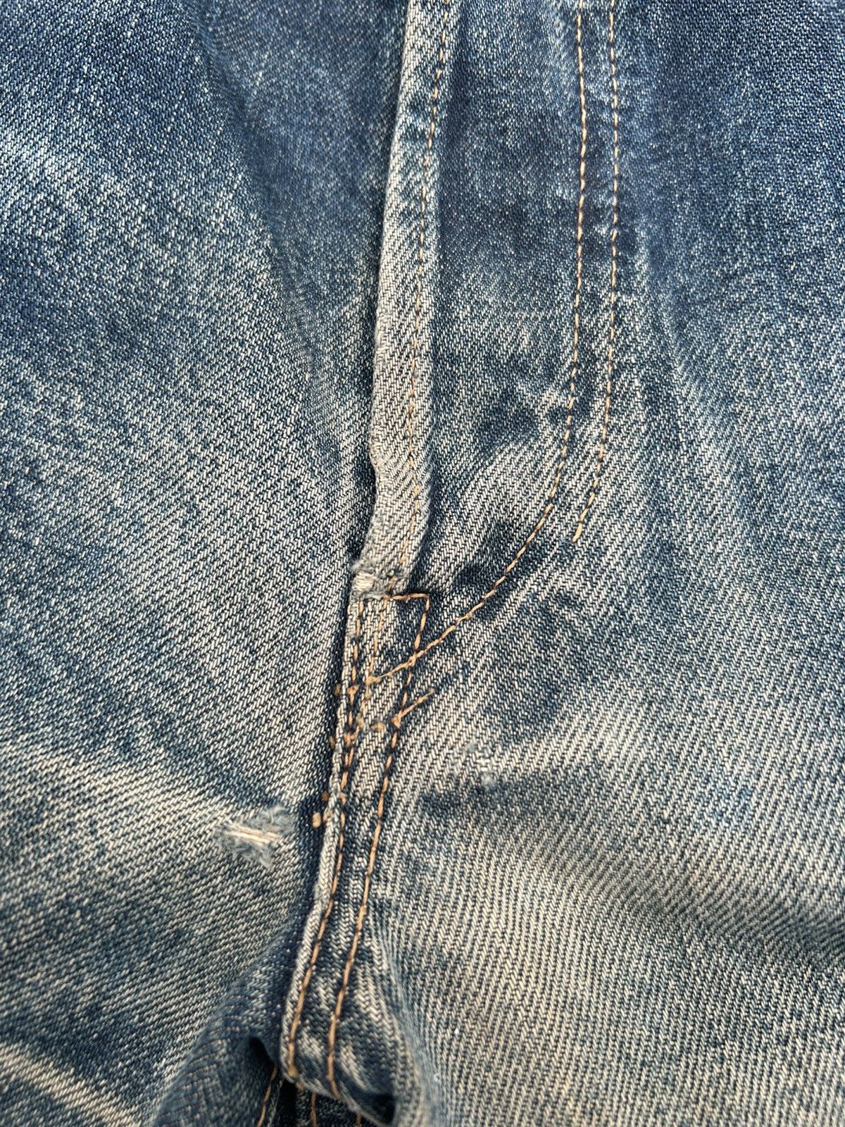 Kapital Vintage FOB Selvedge Distressed Rusty Mudwash Denim Jeans Size US 28 / EU 44 - 6 Thumbnail