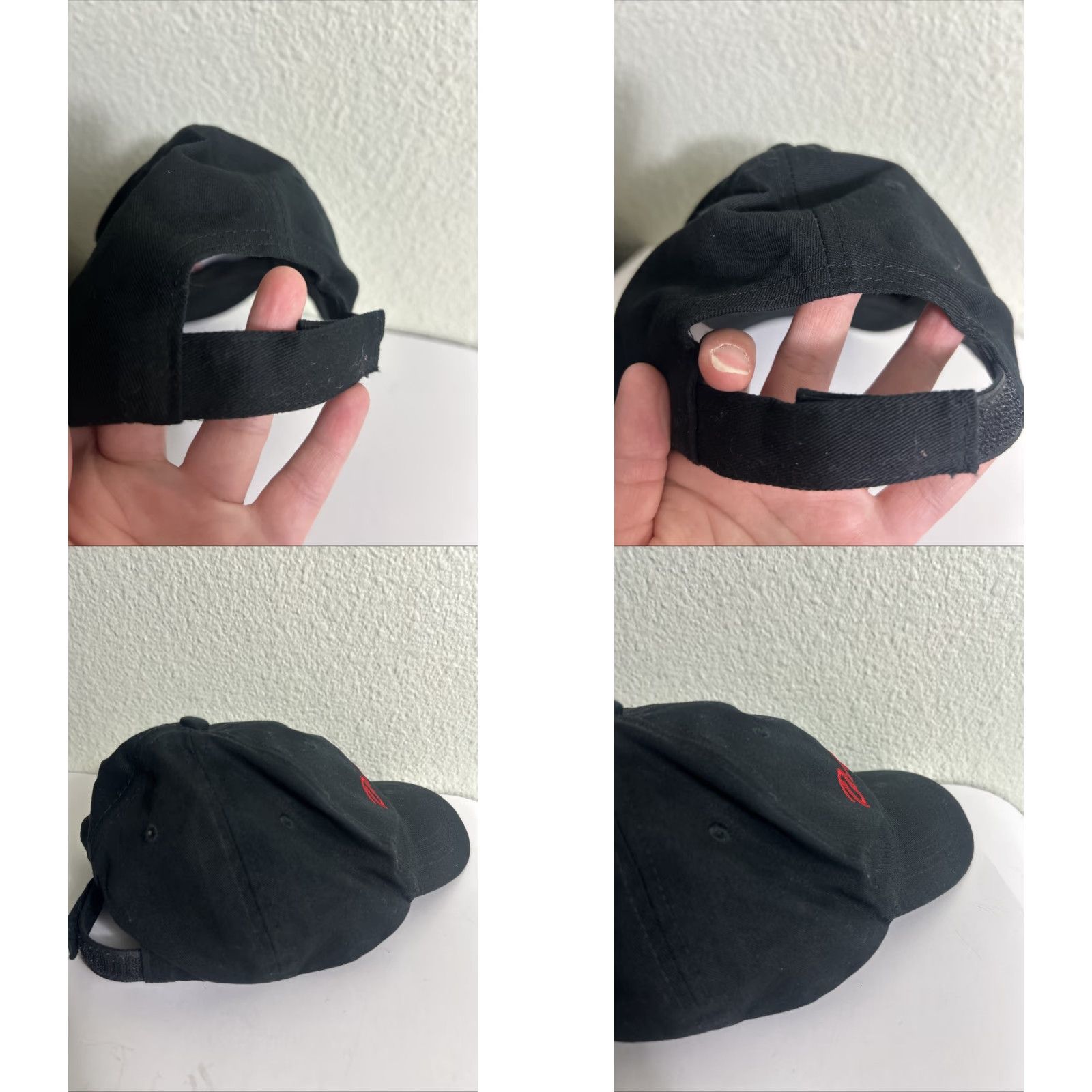 Vintage DARE Black Adjustable Strapback Hat Red Hook Loop User: DARE Black Adjustable Strapback Hat Red Hook Loop Size ONE SIZE - 8 Thumbnail