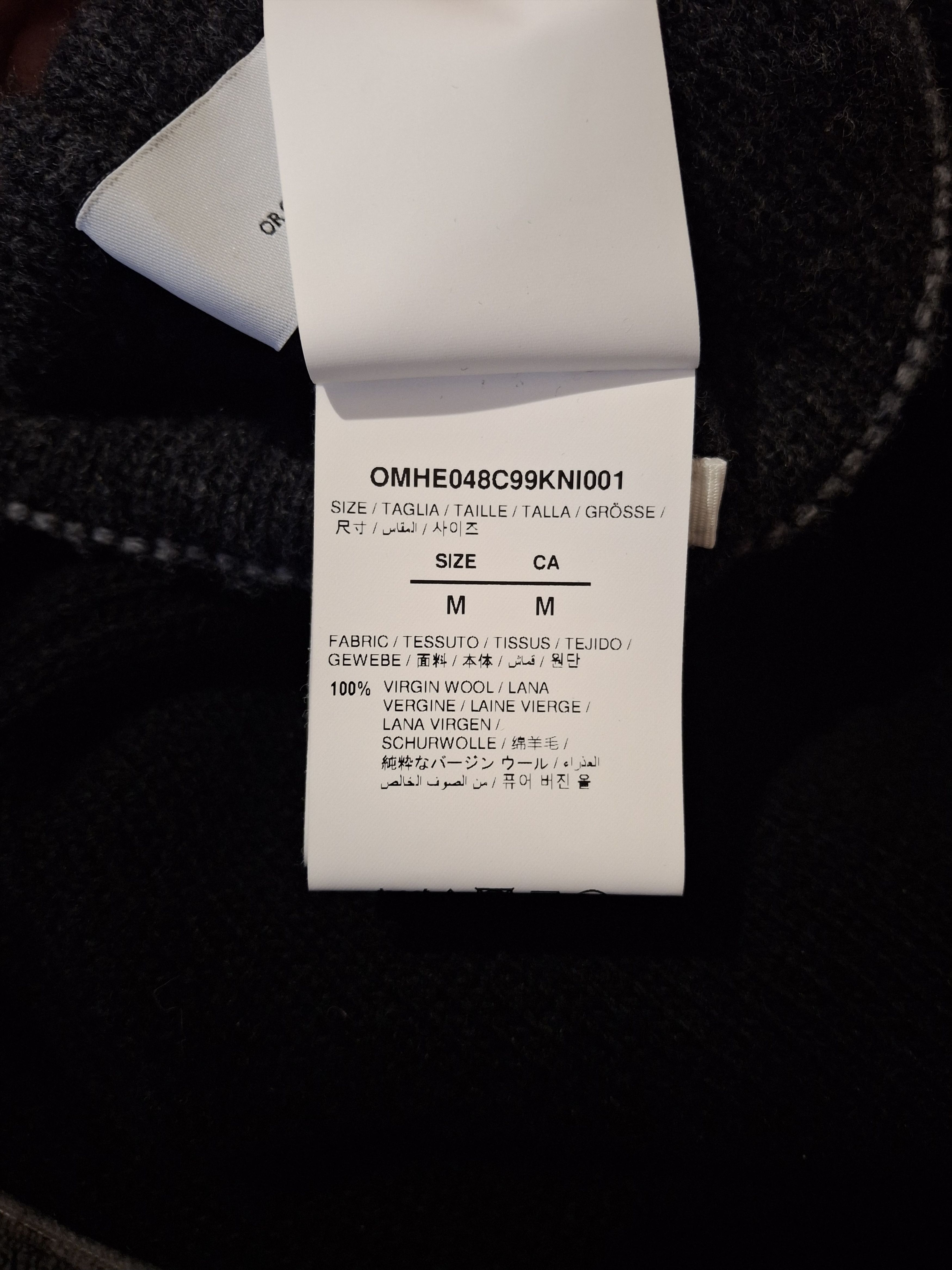 Off-White Off-White Blocked Logo Black Knit Jumper Size US M / EU 48-50 / 2 - 5 Thumbnail