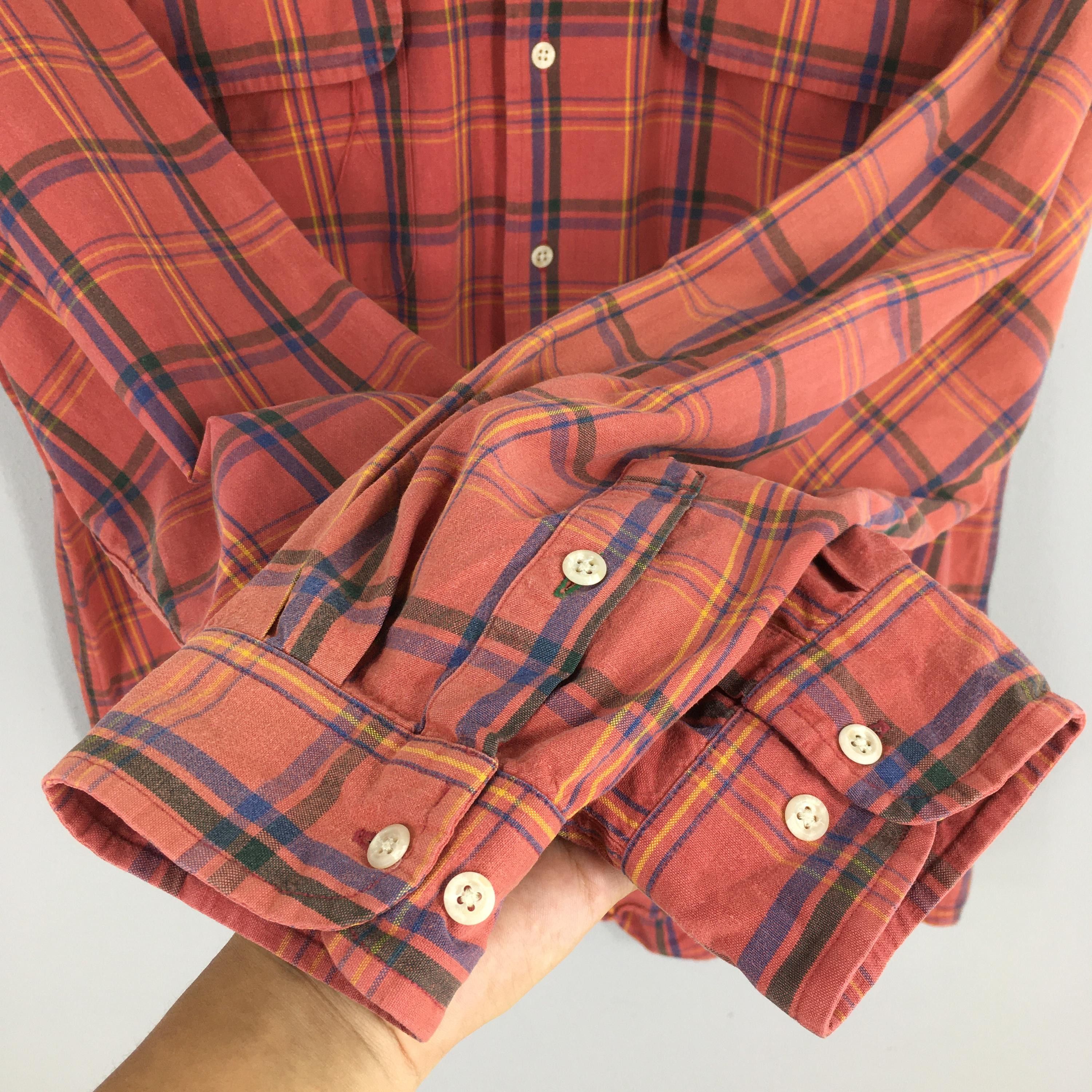 Tommy Hilfiger × Vintage Vintage 90's Tommy Hilfiger Plaid Oxfords XLarge Size US XL / EU 56 / 4 - 4 Thumbnail