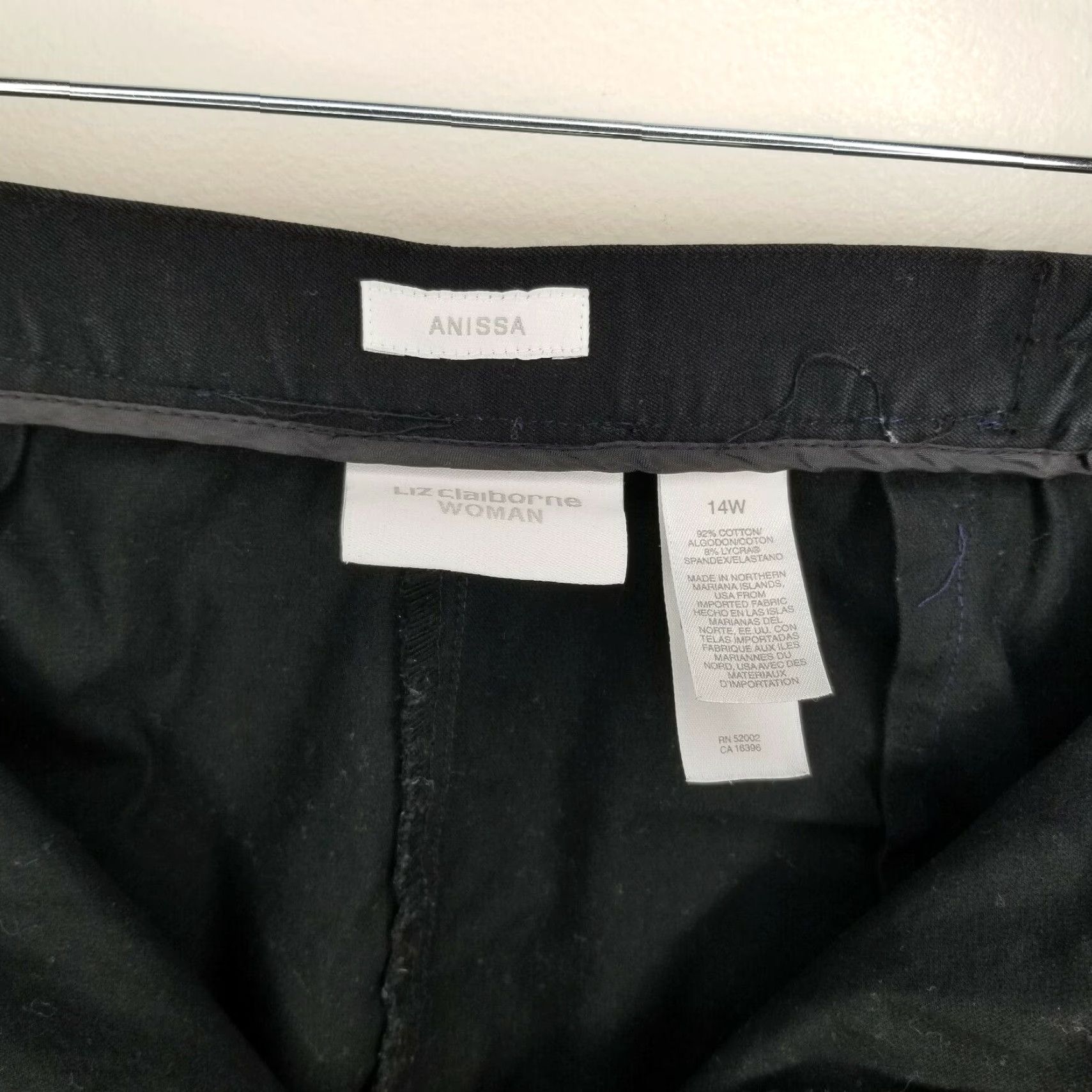 Liz Claiborne Liz Claiborne Anissa Dress Pants Women's Black 14W Plus Size Pants Womens 14W Black Dress Pants Size 36" / US 14 / IT 50 - 4 Thumbnail