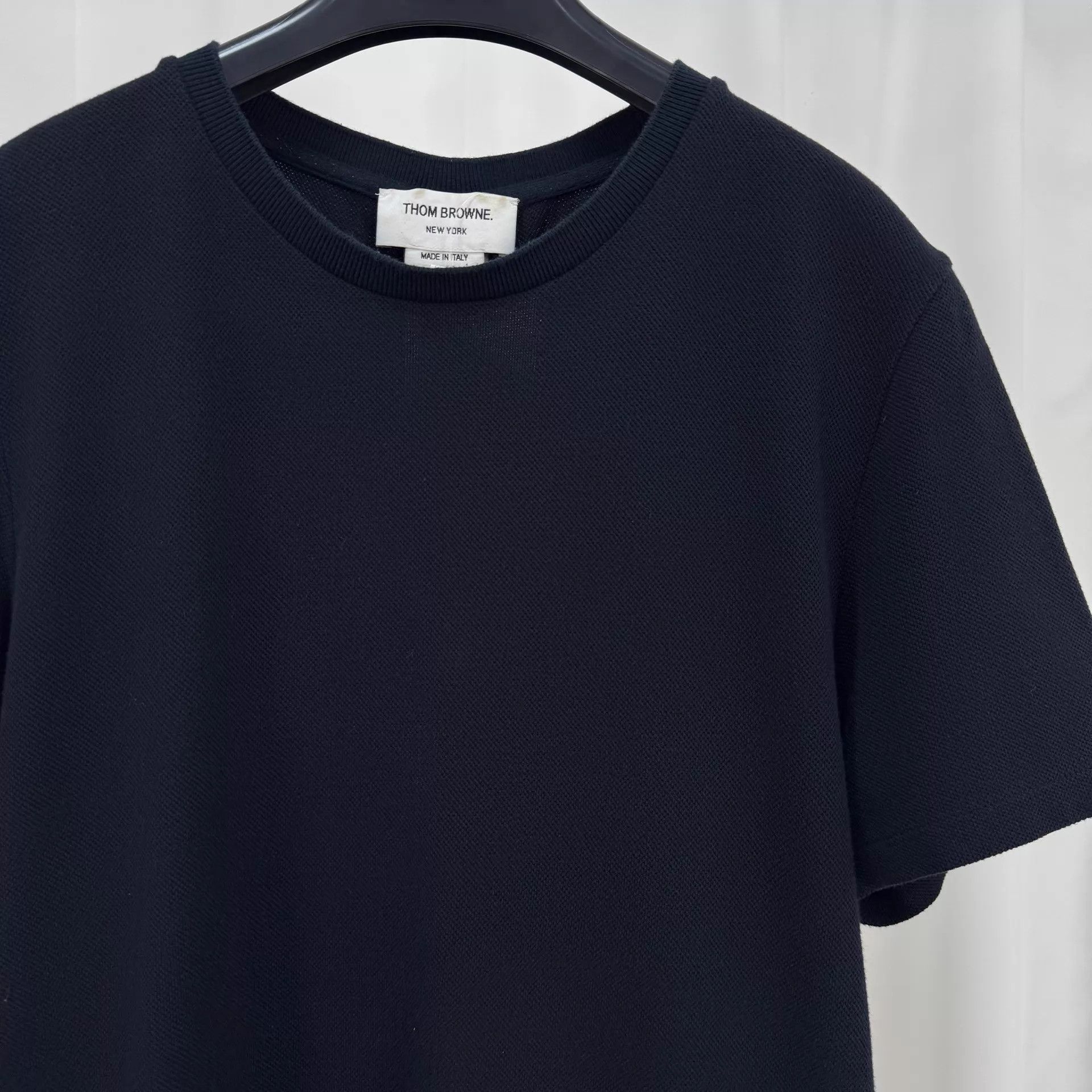 Thom Browne Thom Browne Navy Striped Short Sleeve Tee Size 2 98 New Size XS / US 0-2 / IT 36-38 - 3 Thumbnail