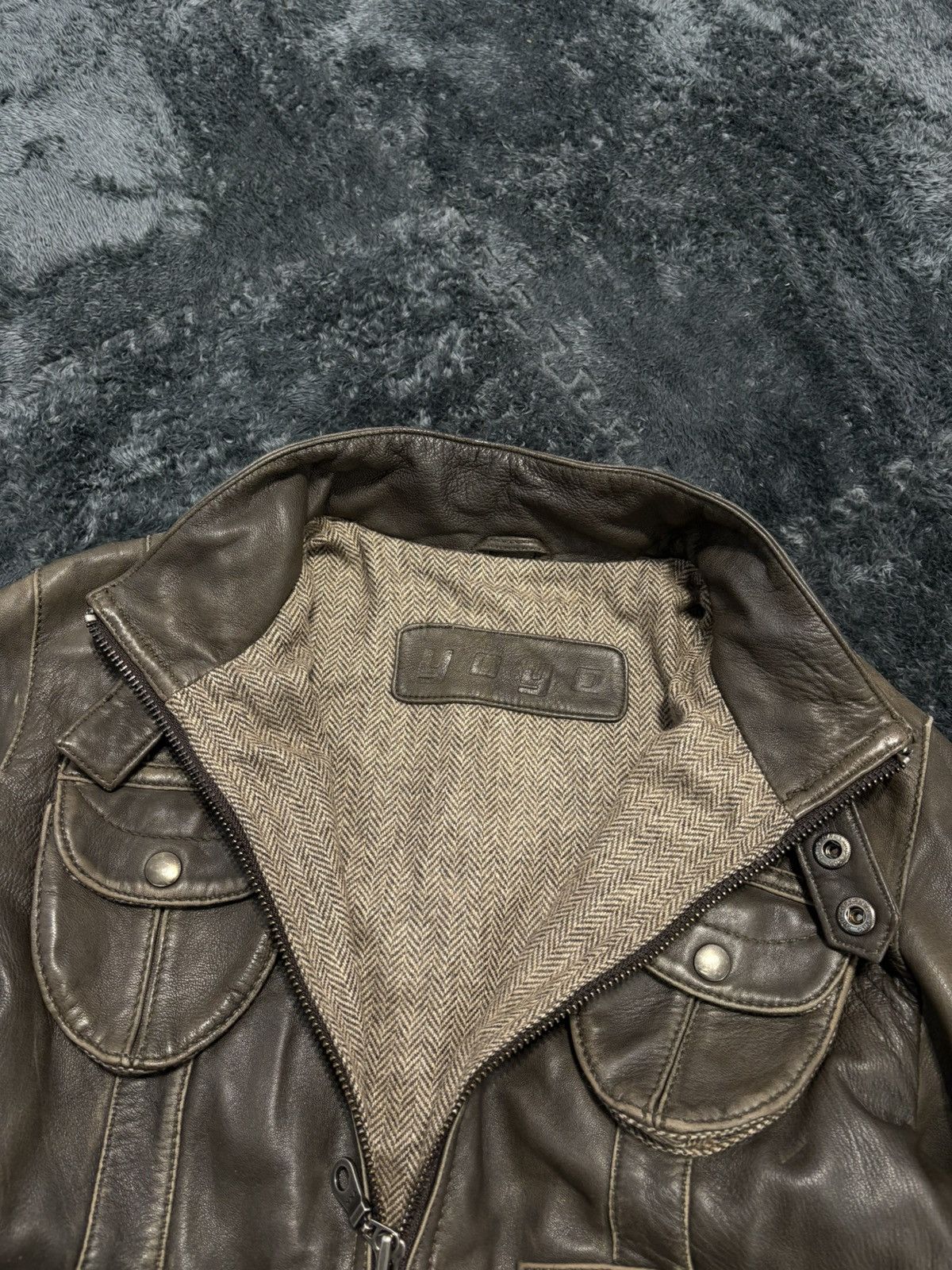 Hysteric Glamour 00s Multipocket Avant Garde Leather Y2K Jacket Size L / US 10 / IT 46 - 5 Thumbnail