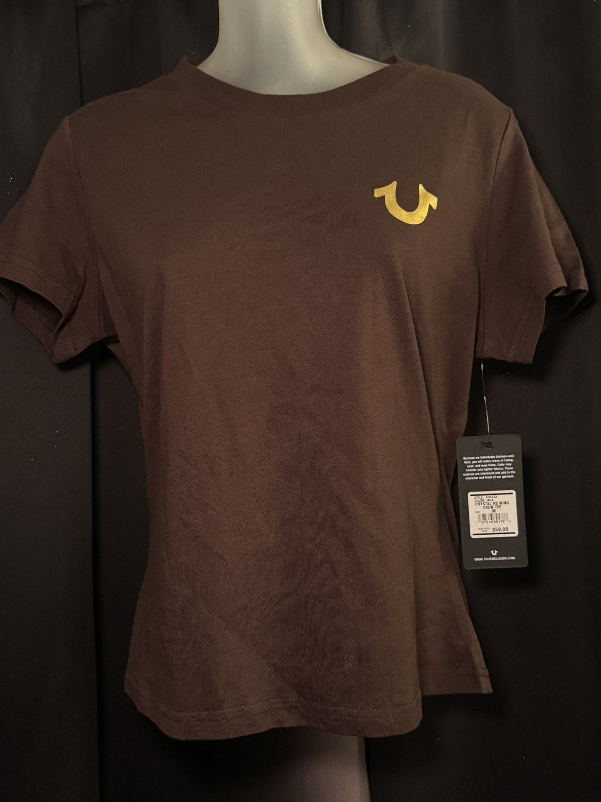 True Religion True Religion Java Crystal HS Wing Crew Tee Size M Size M / US 6-8 / IT 42-44 - 2 Thumbnail
