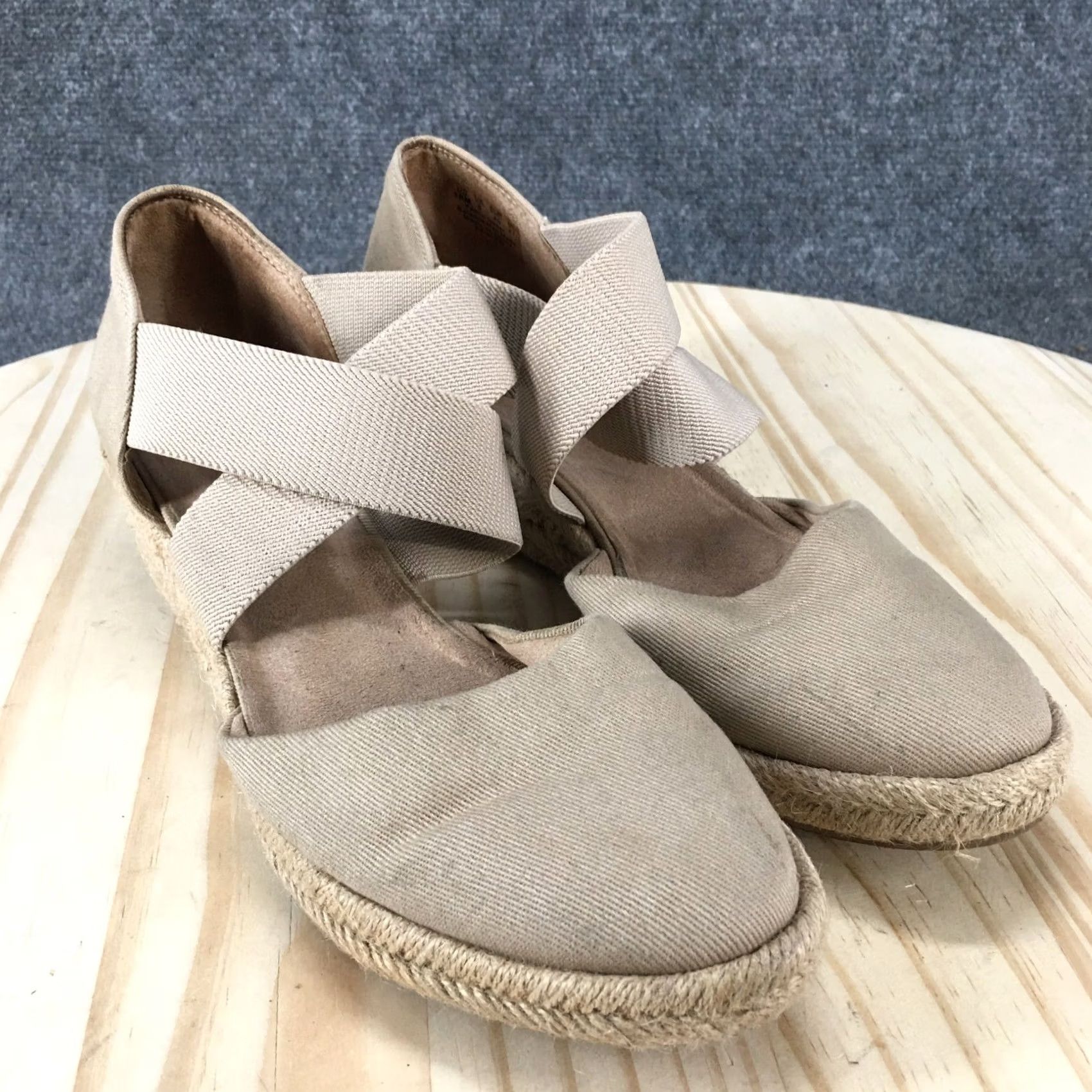 Vintage Velocity Sandals Womens 10 M Keaton Espadrille Mary Jane Brown Slip On Wedge Velcoity Shoes Womens 10 M Keaton Espadrille Brown Slip On Wedge Size US 10 / IT 40 - 6 Thumbnail