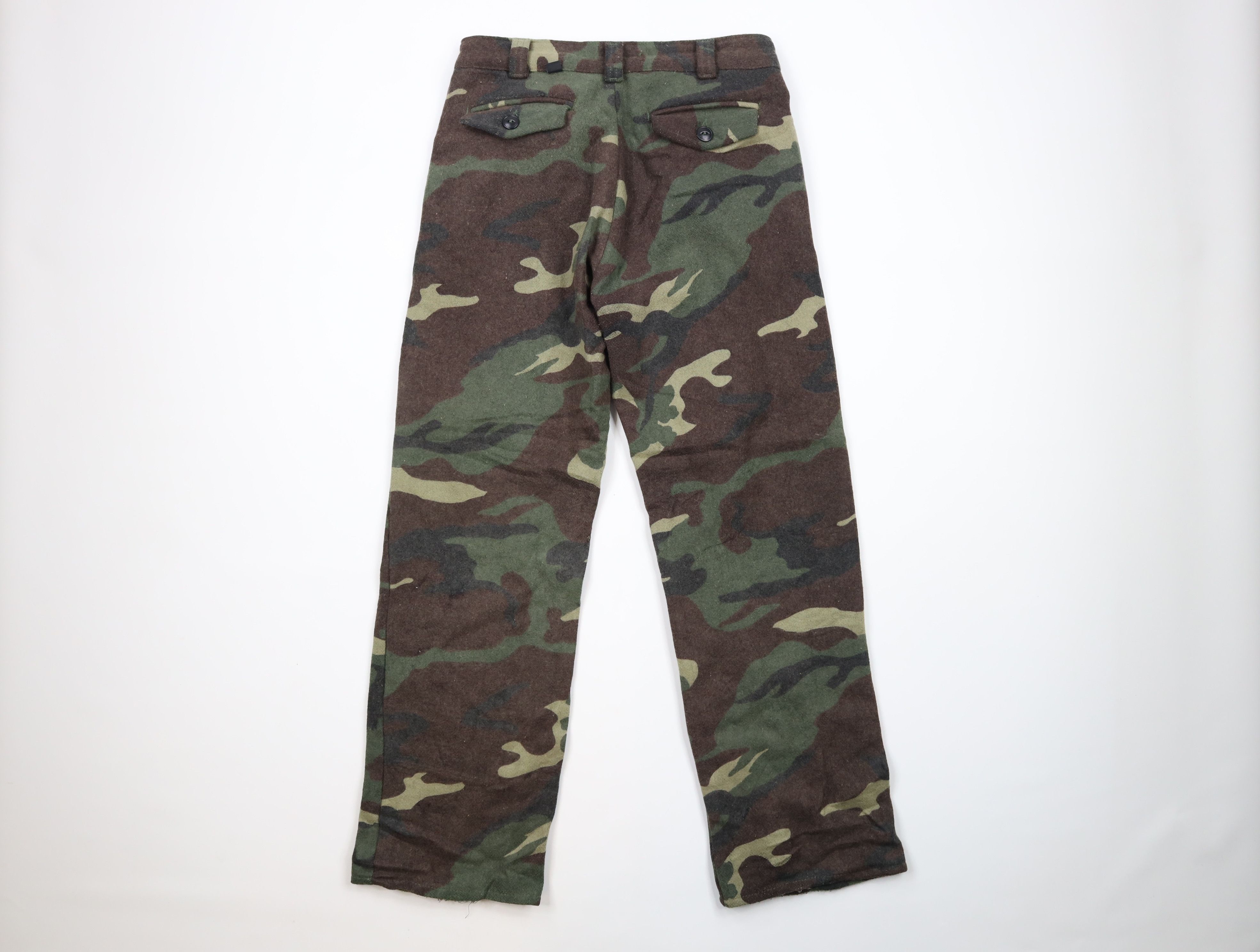 Vintage Vintage 90s Streetwear Heavyweight Wool Camouflage Pants Size US 30 / EU 46 - 10 Thumbnail