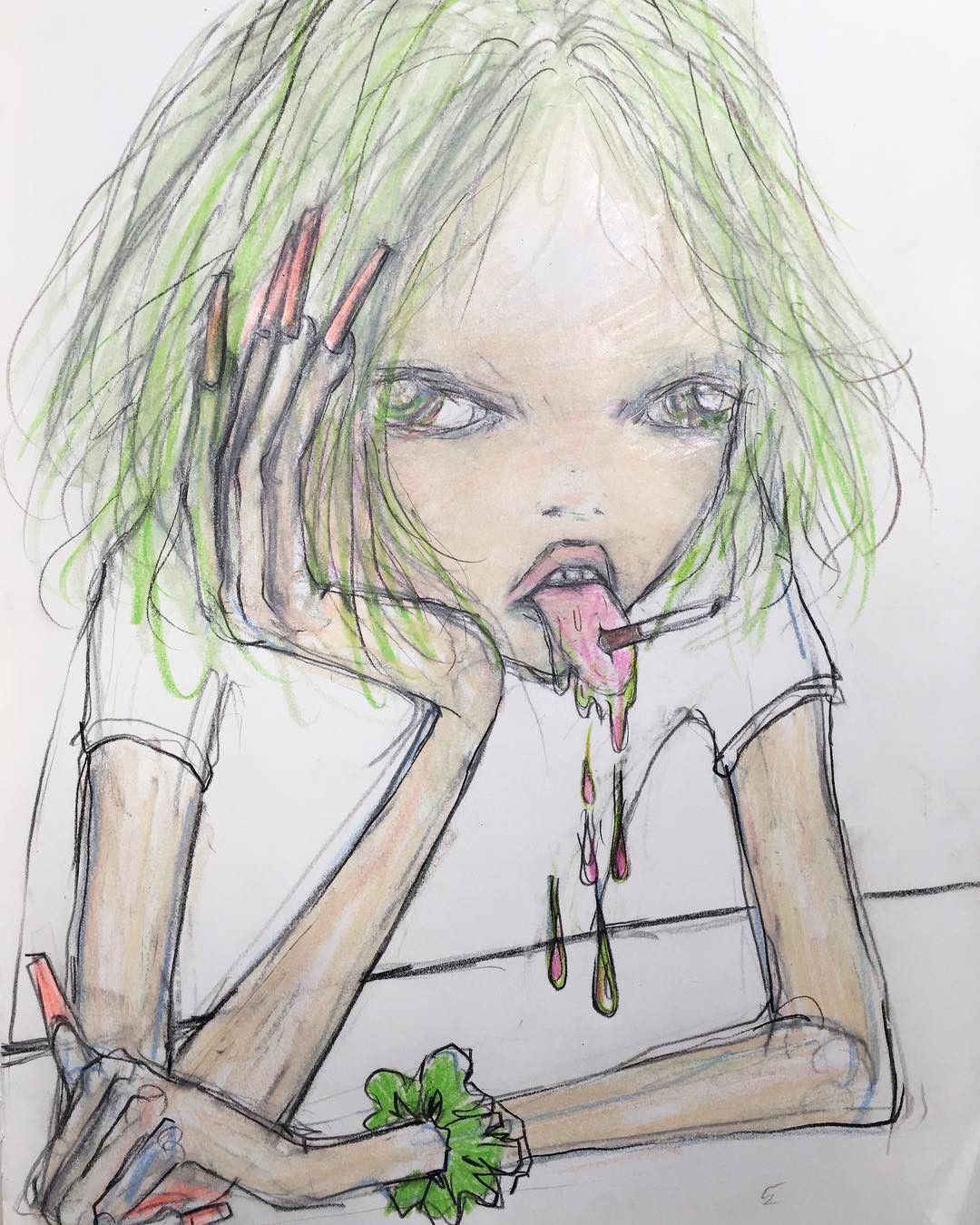 KIDILL KIDILL X ERI WAKIYAMA DEVIL GIRL SHIRT Size US L / EU 52-54 / 3 - 6 Thumbnail