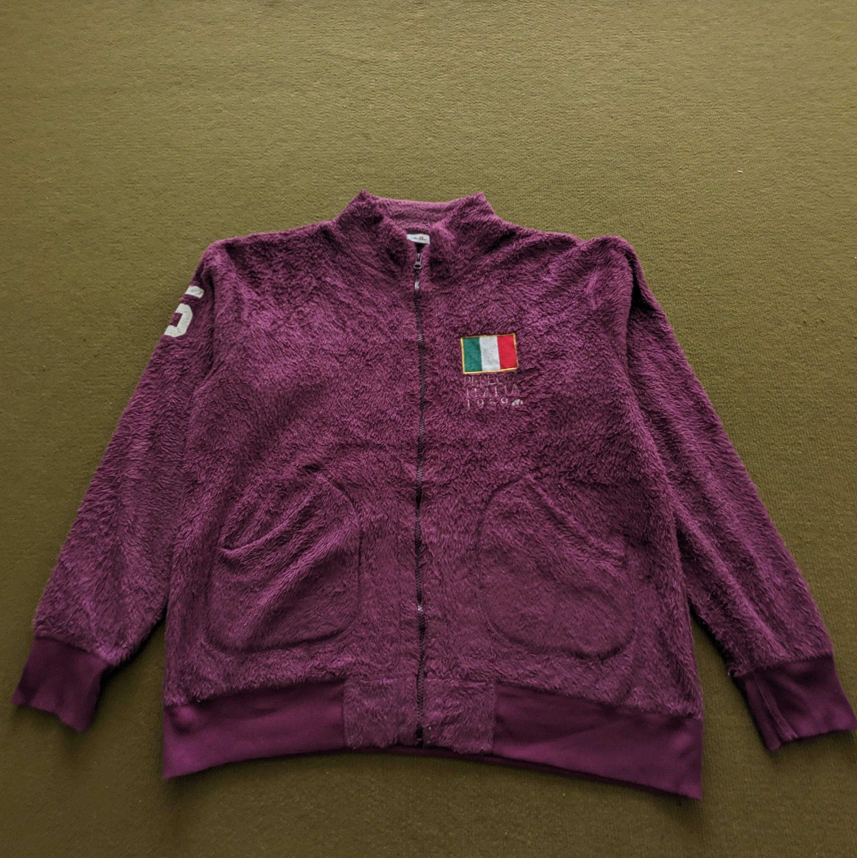 Ellesse Vintage ELLESSE Perugia Italia 1959 Fleece Jacket Size US L / EU 52-54 / 3 - 1 Thumbnail