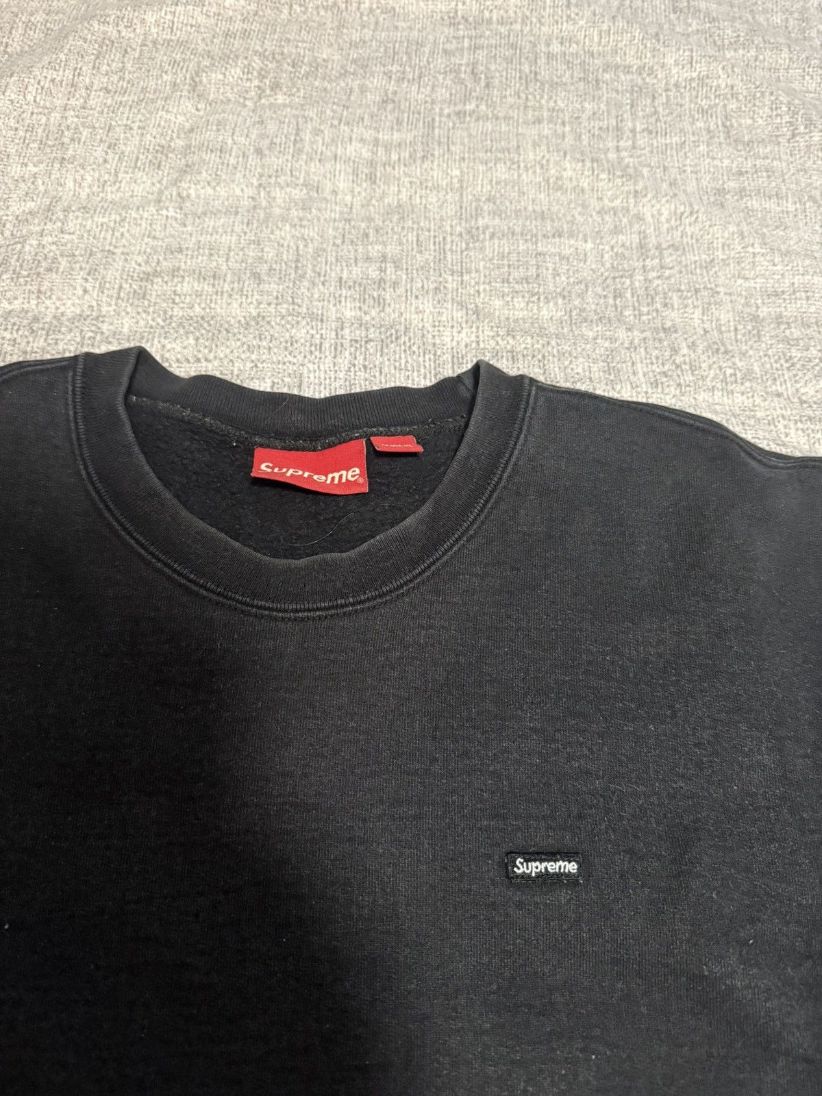 Supreme Supreme black small box crew crewneck Size US L / EU 52-54 / 3 - 3 Thumbnail