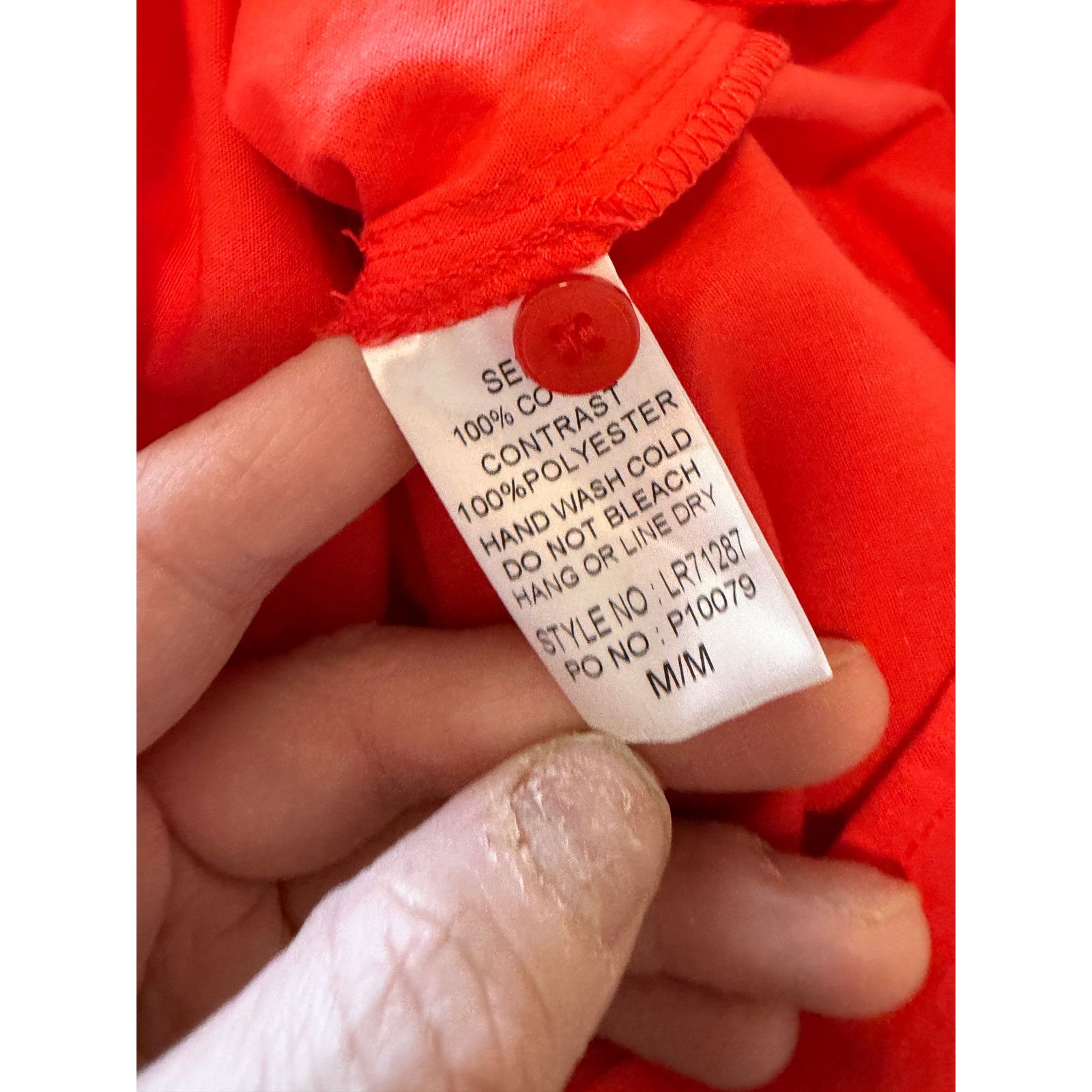 Other MainStrip Red Short Puff Sleeve Collar Button Up Romper Size 24" / US 00 / IT 34 - 9 Thumbnail