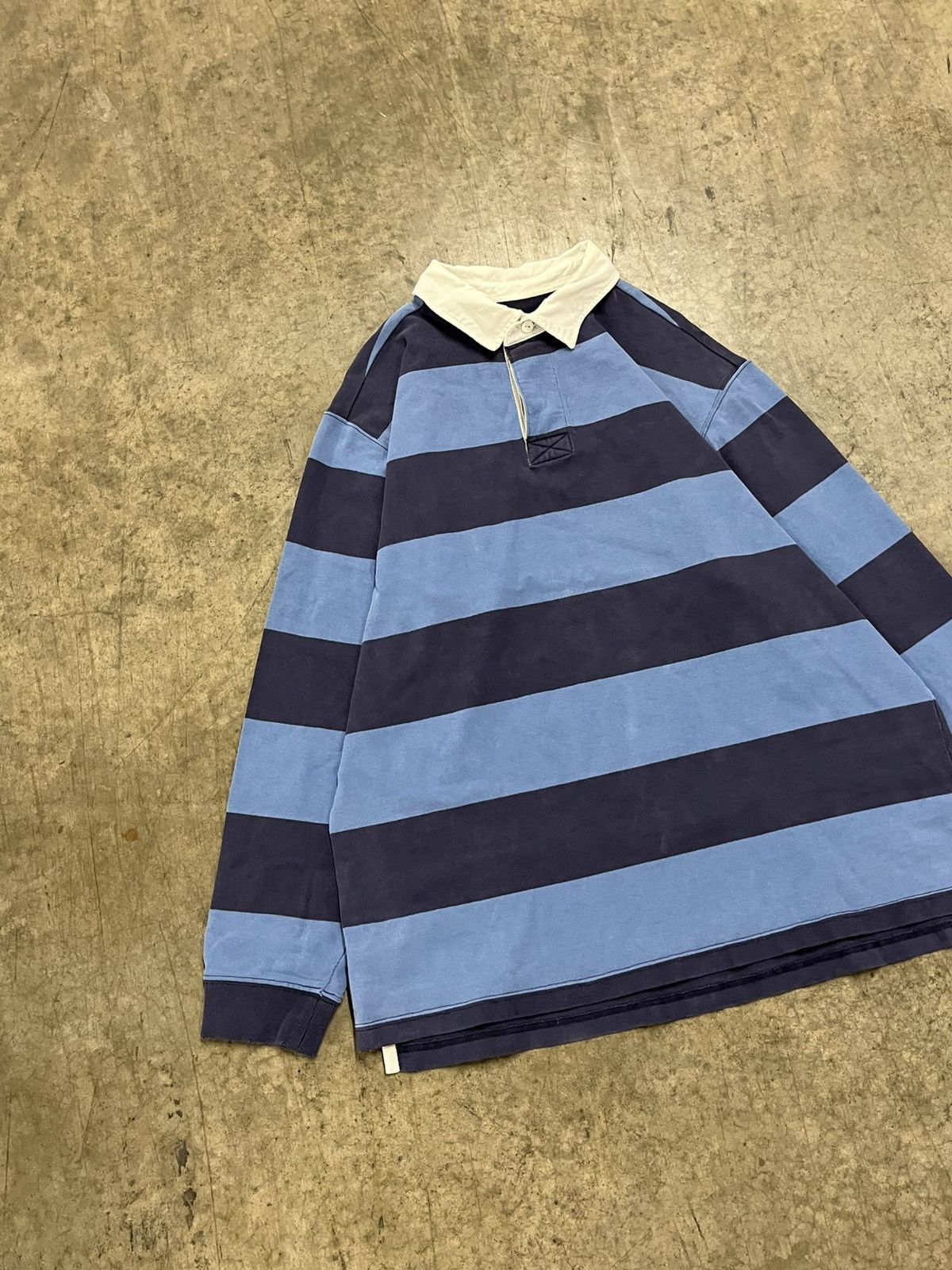 Polo Ralph Lauren Vintage rugby stripped LL bean button up preppy streetwear Size US L / EU 52-54 / 3 - 4 Thumbnail