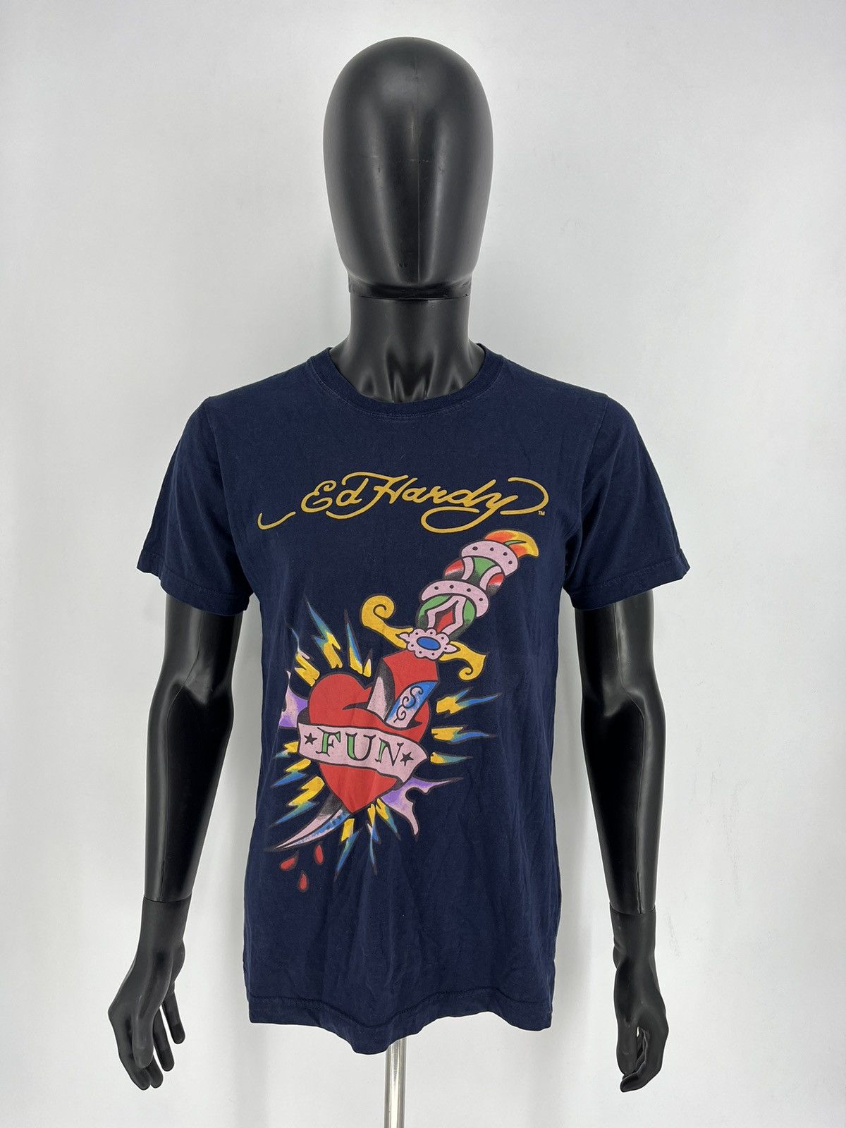 Affliction Vintage Ed Hardy By Christian Audigier Knife In The Heart Size US M / EU 48-50 / 2 - 2 Thumbnail
