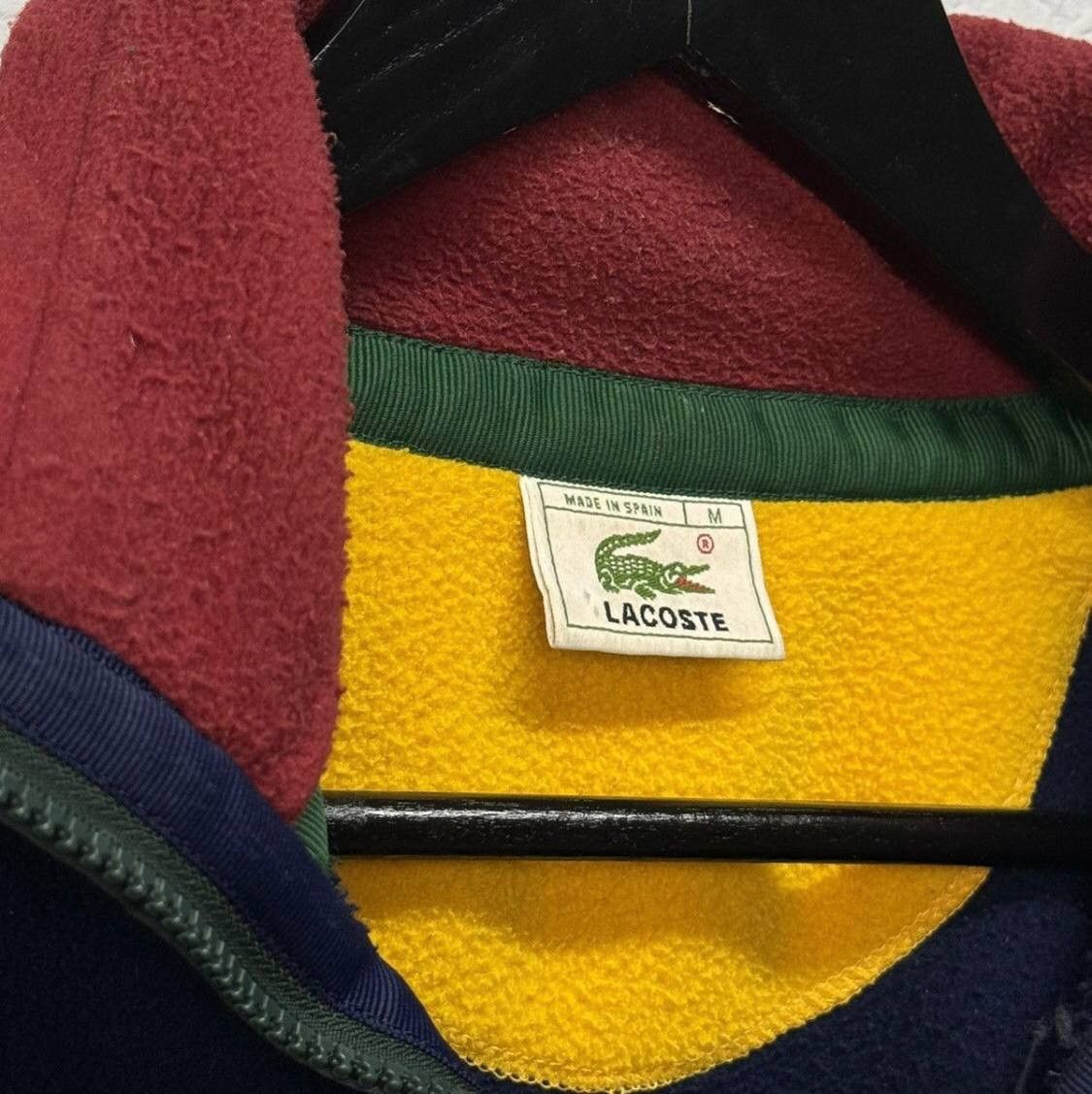 Lacoste × Vintage Lacoste Fleece 1/3 Zip Sweater Vintage Size US M / EU 48-50 / 2 - 4 Thumbnail