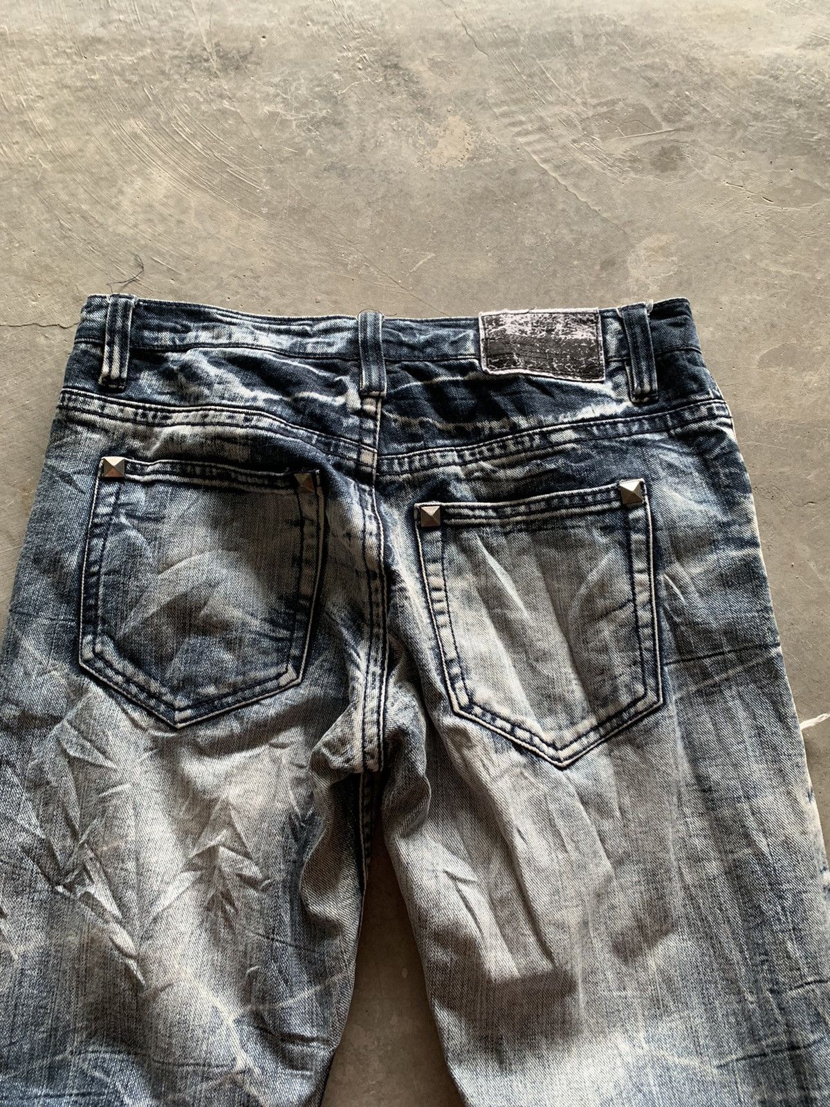 20471120 × Hysteric Glamour × If Six Was Nine distressed stone washed ripped jeans japanese designer Size US 31 - 15 Thumbnail