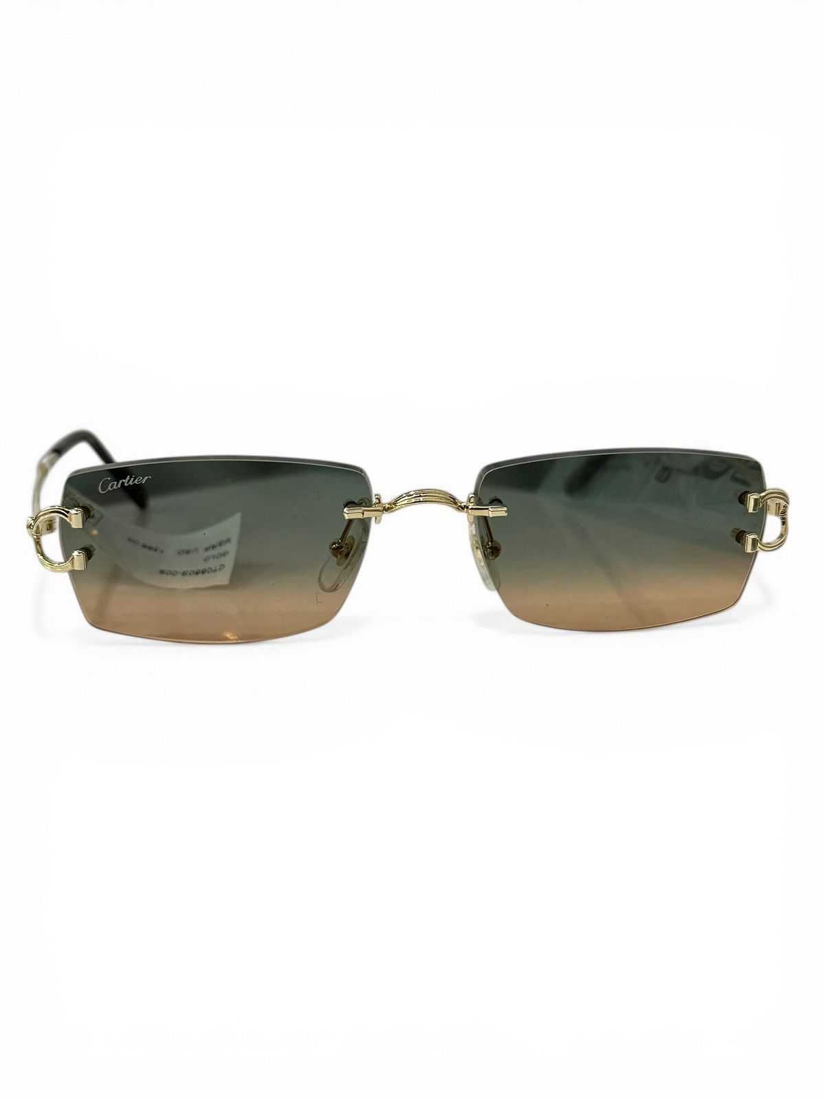 Cartier Cartier Rectangle Ombre Rimless Sunglasses CT0550S Size ONE SIZE - 7 Thumbnail
