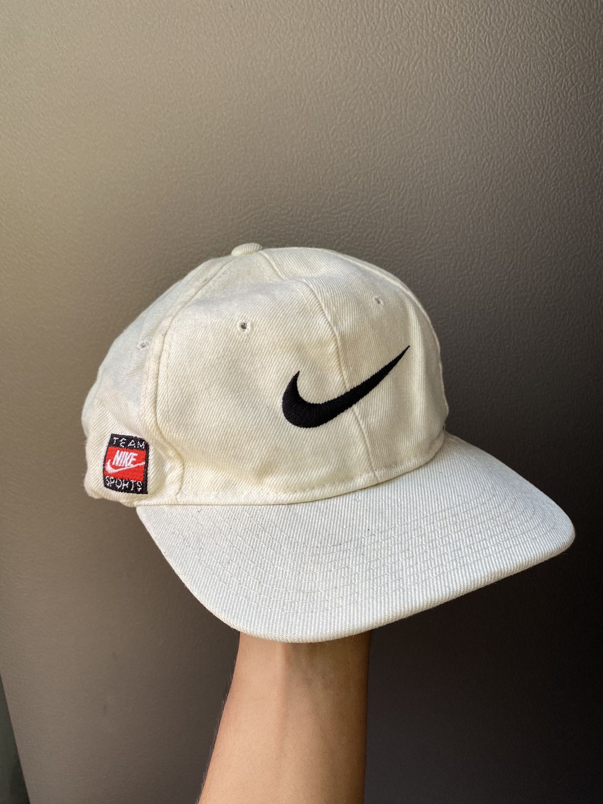 Nike × Vintage Vintage nike swoosh snapback hats 90s Size ONE SIZE - 1 Thumbnail