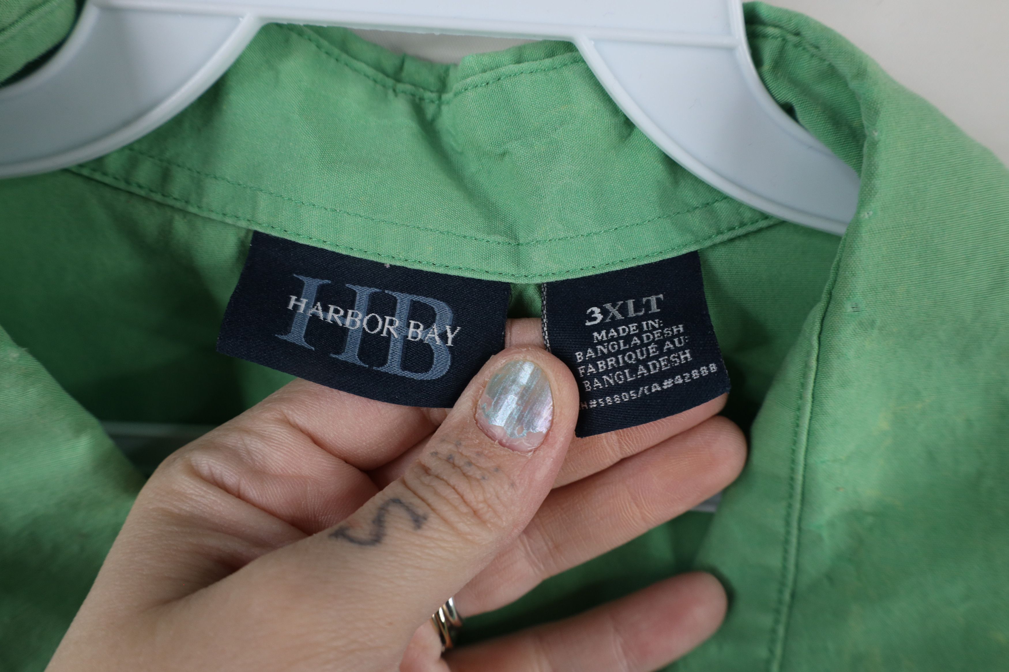 Vintage Vintage 90s Streetwear Panel Pullover Polo Shirt Green Size US XXL / EU 58 / 5 - 8 Thumbnail