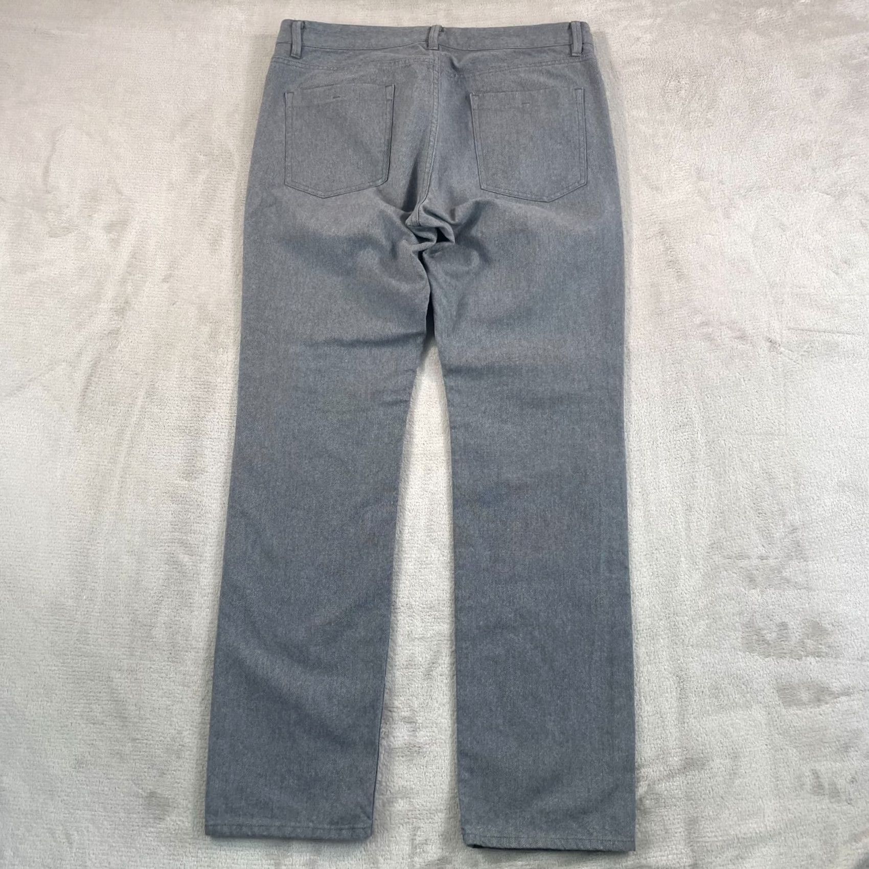 Theory THEORY Haydin Jeans Men 34x33 Grey Five Pocket Button Fly Designer Slim Straight Denim pants Size US 34 / EU 50 - 3 Thumbnail
