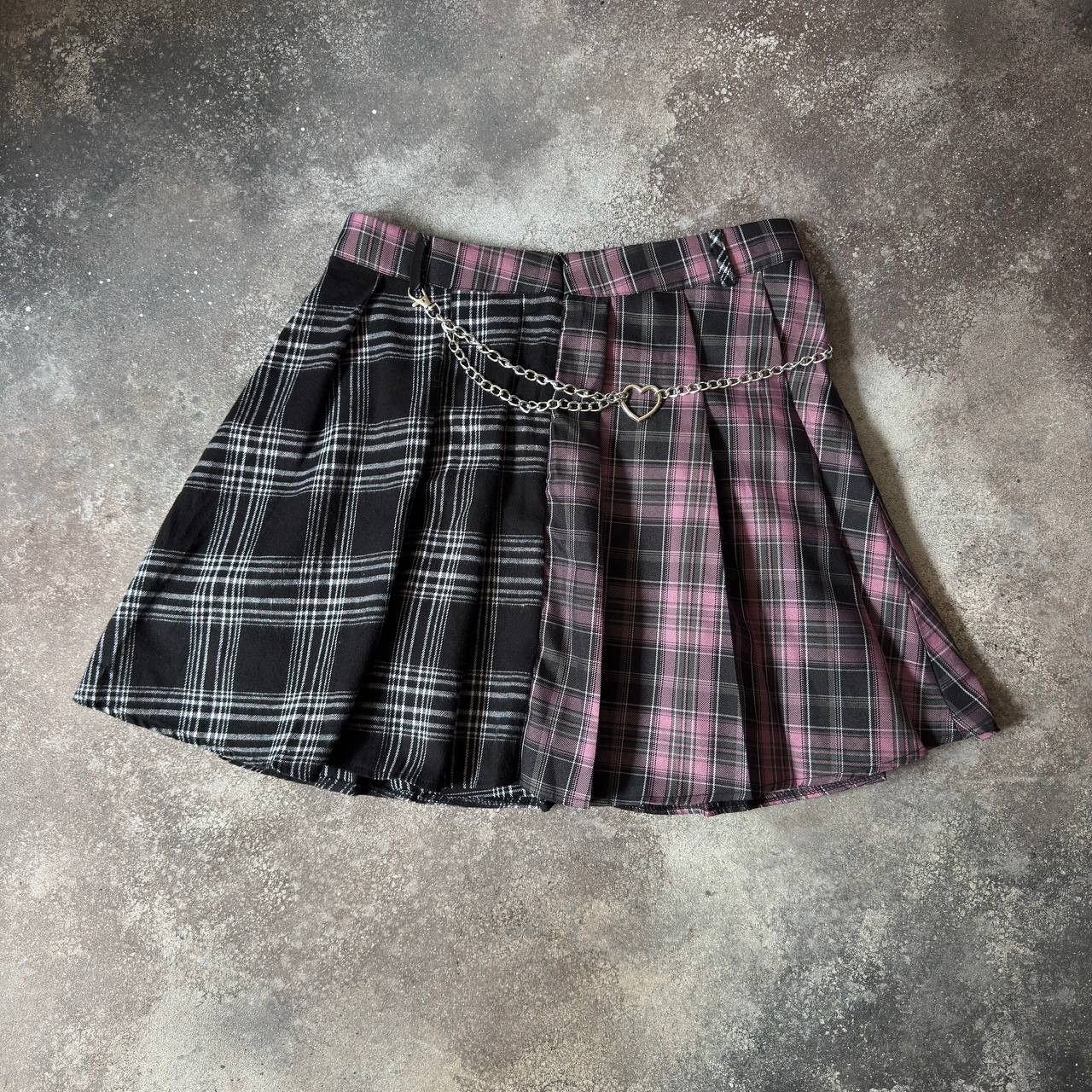 Hysteric Glamour × If Six Was Nine × Vintage Emo Style Vintage Pleated Mini Skirt with Chain Size 30" / US 8 / IT 44 - 5 Thumbnail