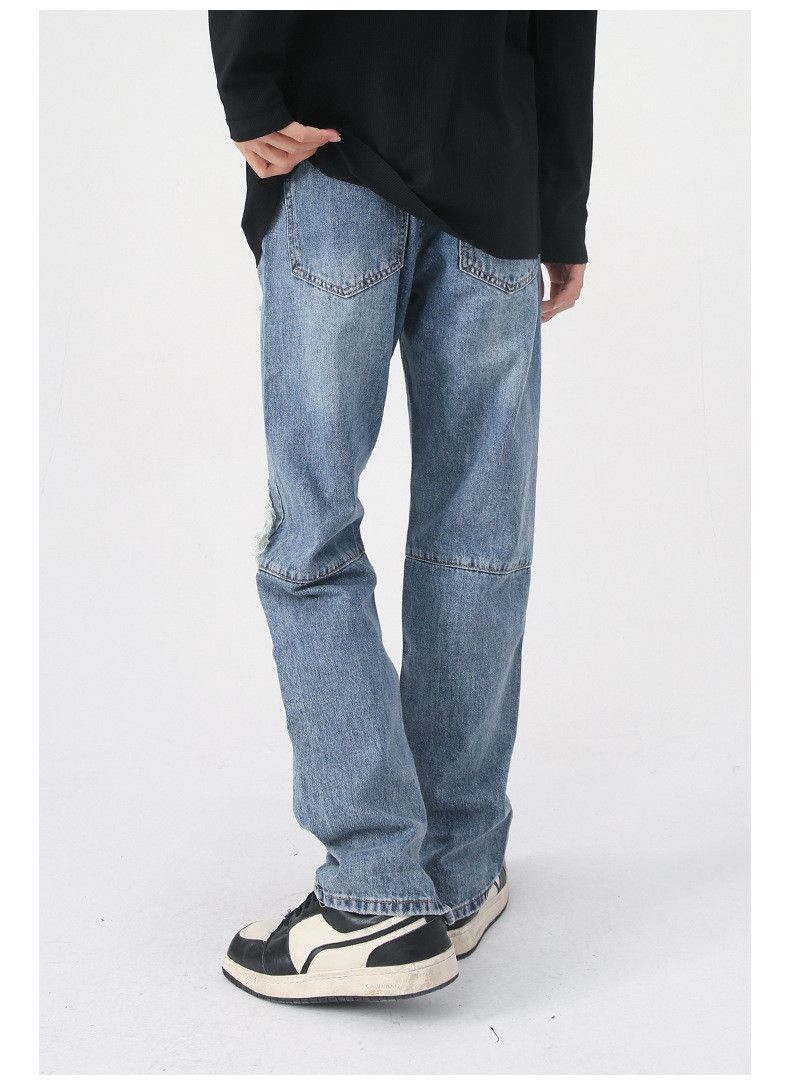 Japanese Brand × Vintage High street trend retro washed ripped jeans Size US 32 / EU 48 - 4 Thumbnail