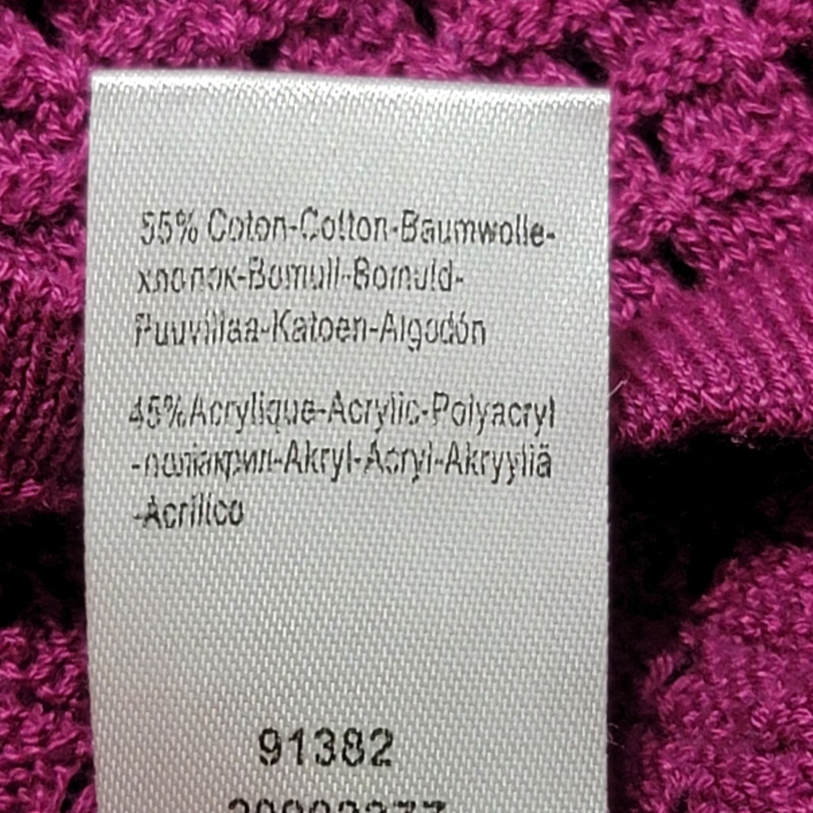 Other Roaman's Purple Open Knit V Neck Top 1X Plus Lightweight Size XXL / US 16-18 / IT 52-54 - 5 Thumbnail