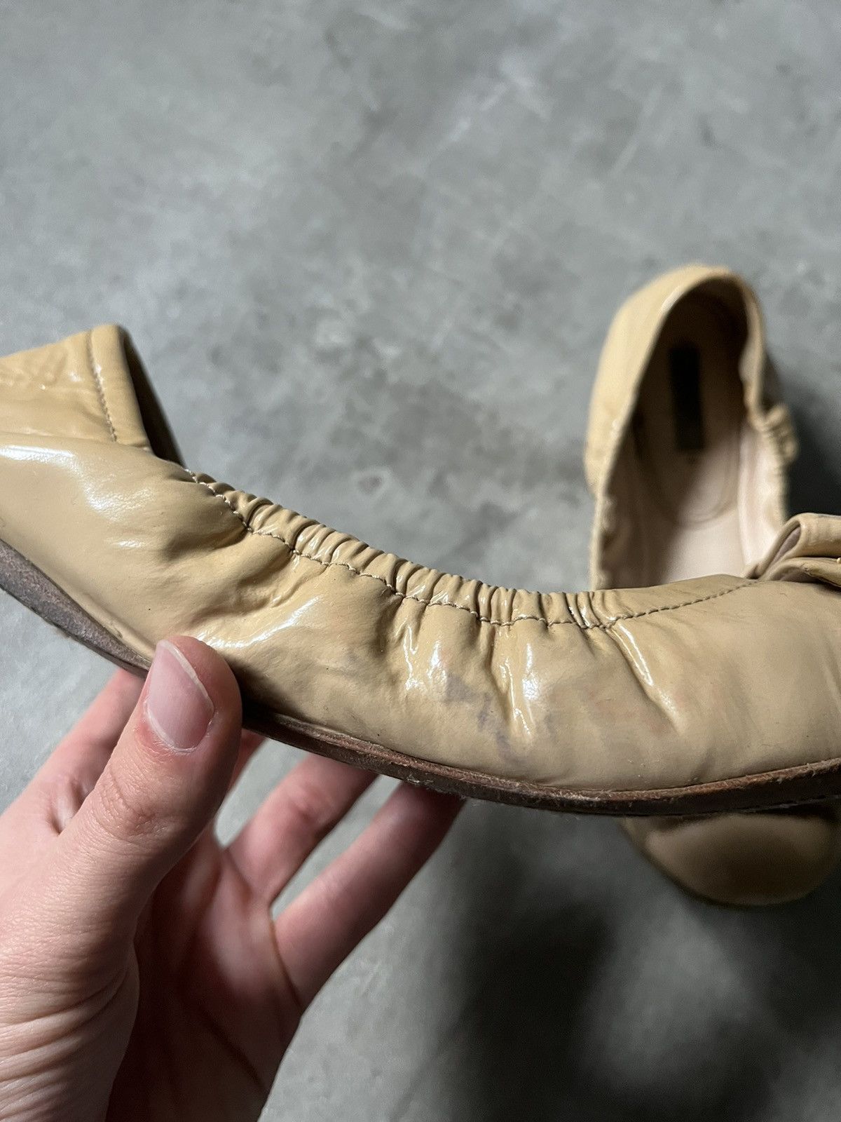 Prada Prada ballet yellow cream vintage women shoes Size US 9.5 / IT 39.5 - 8 Thumbnail