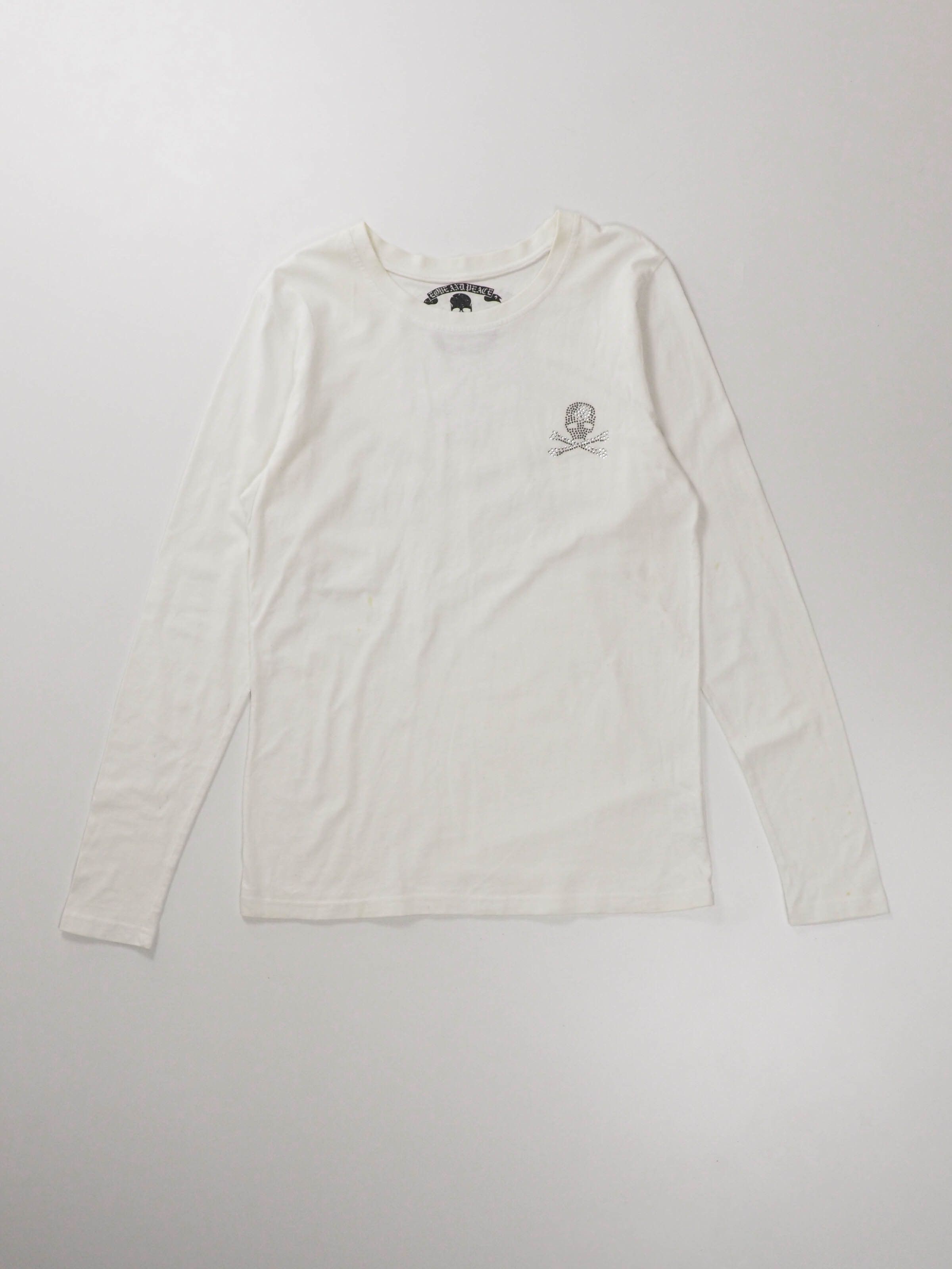 Roen Roen Swarovski Skull Long Sleeve Tee Size US M / EU 48-50 / 2 - 2 Thumbnail
