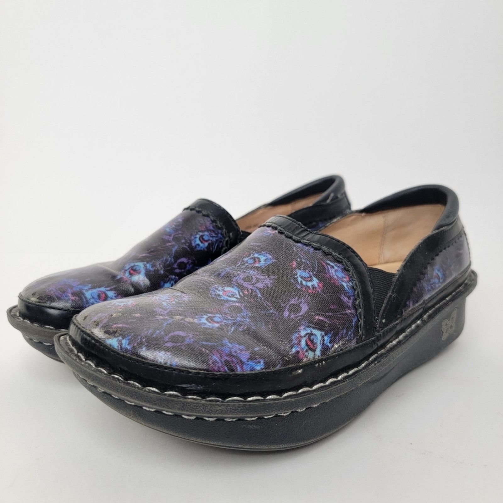 Designer Alegria Debra Peacock Slip On Loafer Platform Clogs - 9 Size US 9 / IT 39 - 5 Thumbnail
