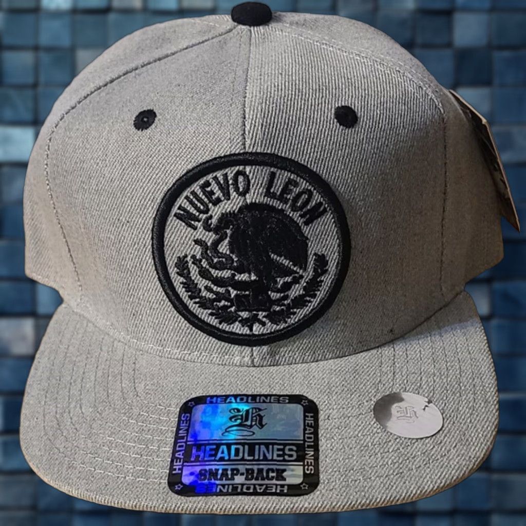 Vintage NUEVO LEON MEXICO SNAPBACK BASEBALL CAP Gray Adjustable Mens Size ONE SIZE - 1 Thumbnail