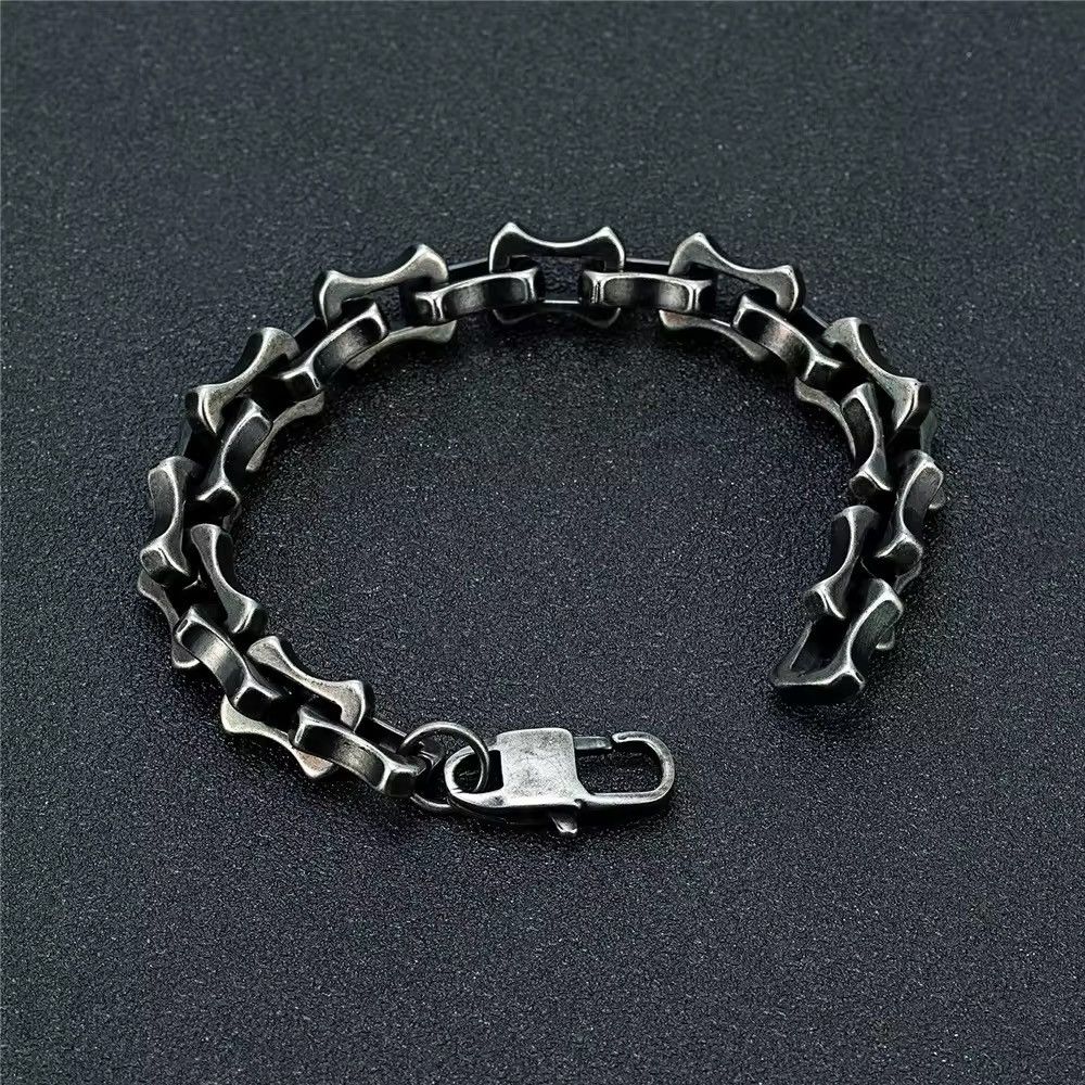 Jewelry × Vintage Punk Stainless Steel Motorcycle Bracelets Male Size ONE SIZE - 2 Thumbnail