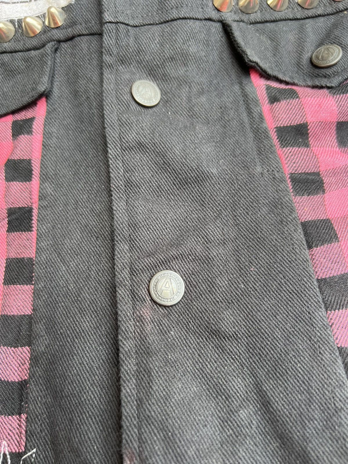 Vintage Vintage Japan Hell Cat Punks Not Dead Spike Vest Denim Size US XS / EU 42 / 0 - 8 Thumbnail