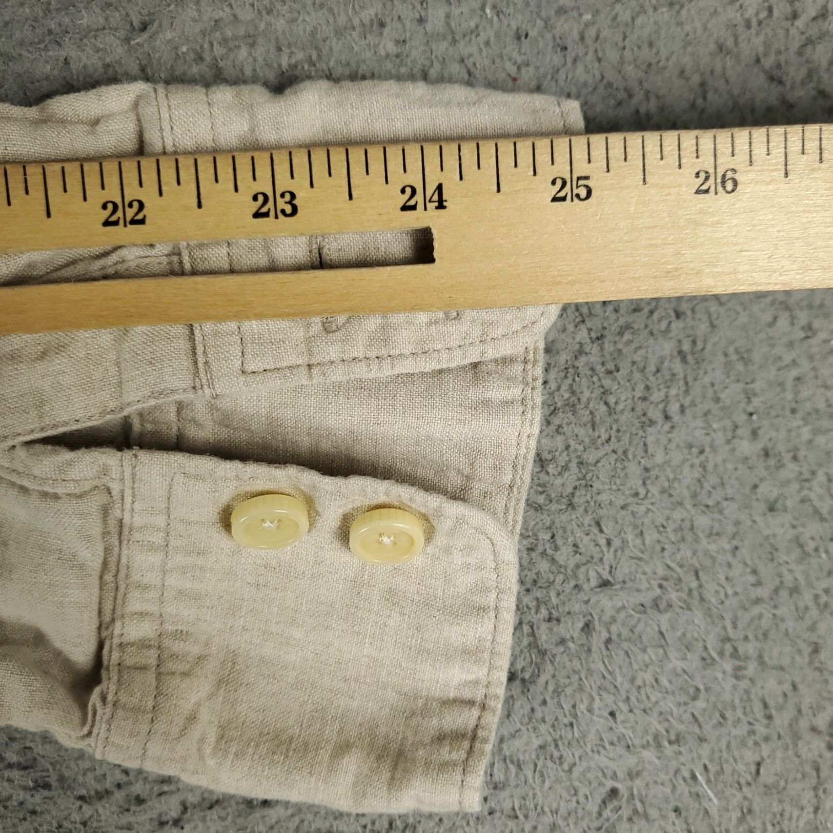 Tommy Bahama VINTAGE Tommy Bahama Shirt Men's Long Sleeve Casual Button Up Linen 2XL Beige Size US XXL / EU 58 / 5 - 7 Thumbnail