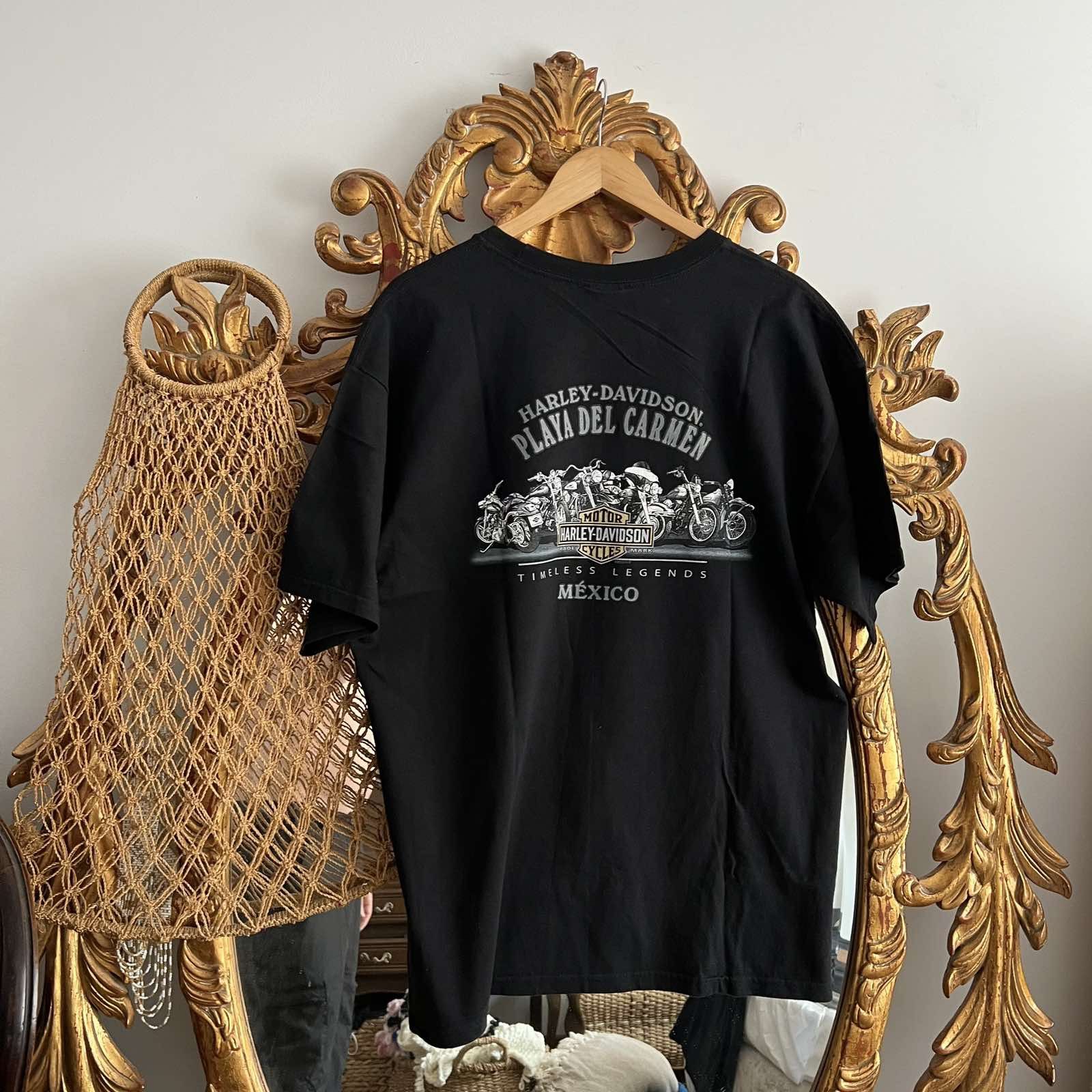 Harley Davidson × Vintage Black Harley Davidson Mexico Tee Shirt Sz XL Size US XL / EU 56 / 4 - 3 Thumbnail