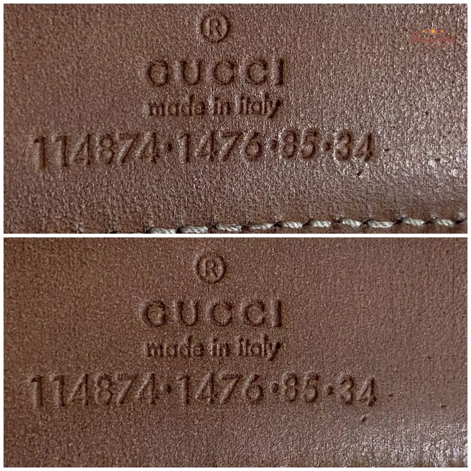 Gucci GUCCI Monogram Canvas Silver Interlocking G Buckle Belt Size 30 - 6 Thumbnail