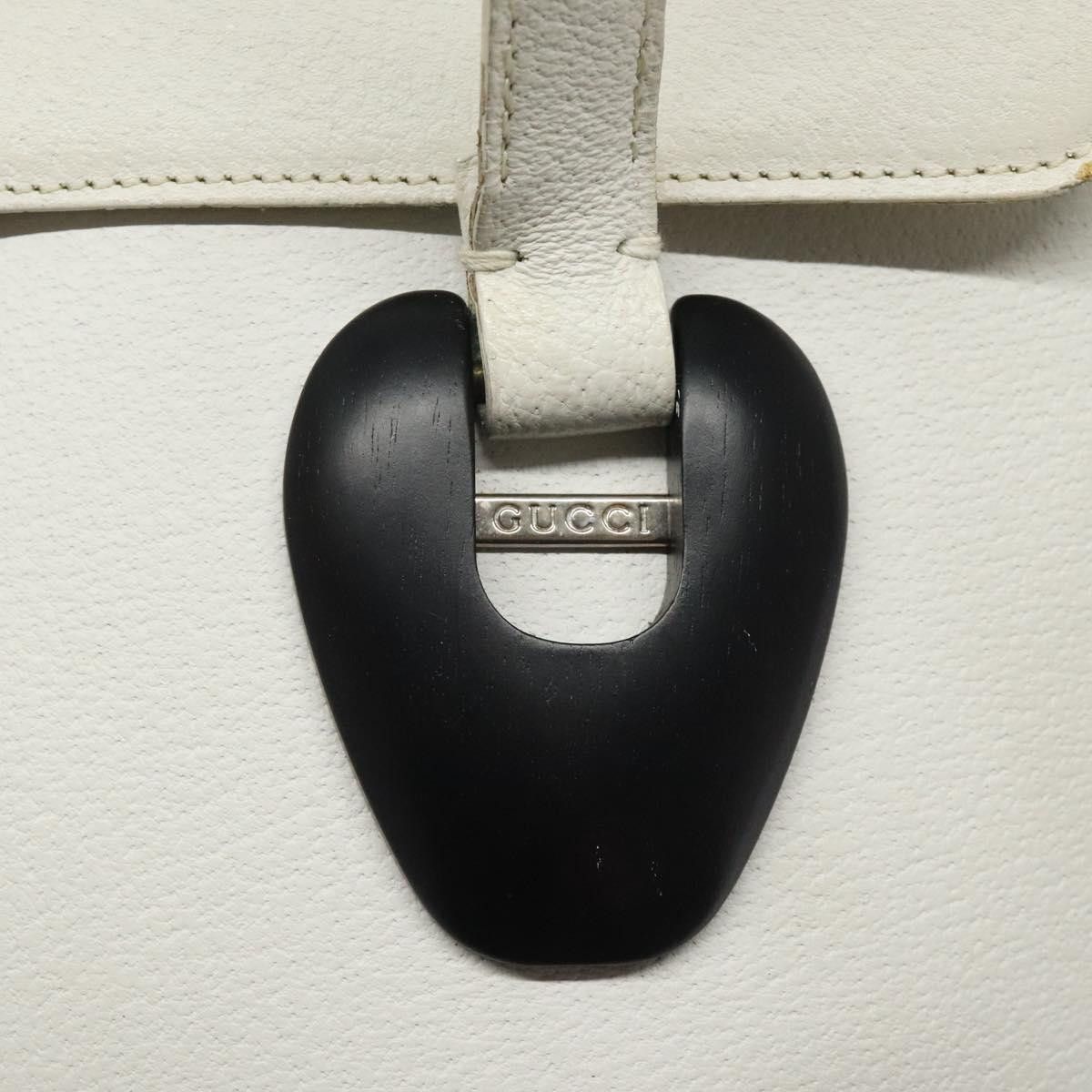 Gucci GUCCI Tote Bag Leather White Silver Size ONE SIZE - 14 Thumbnail