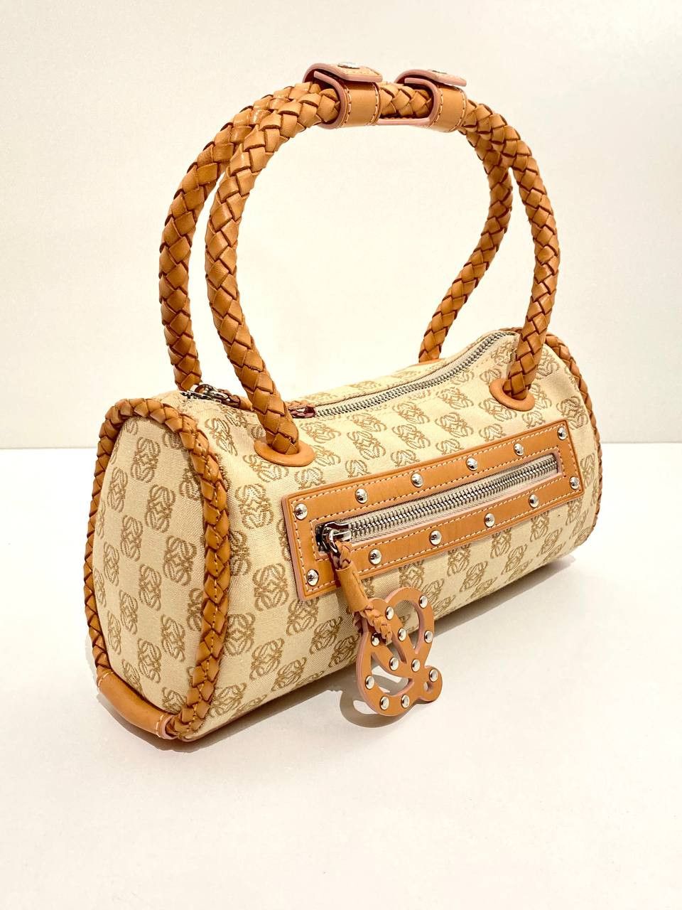 LOEWE Anagram Logo Monogram Baguette Shoulder Hand Bag