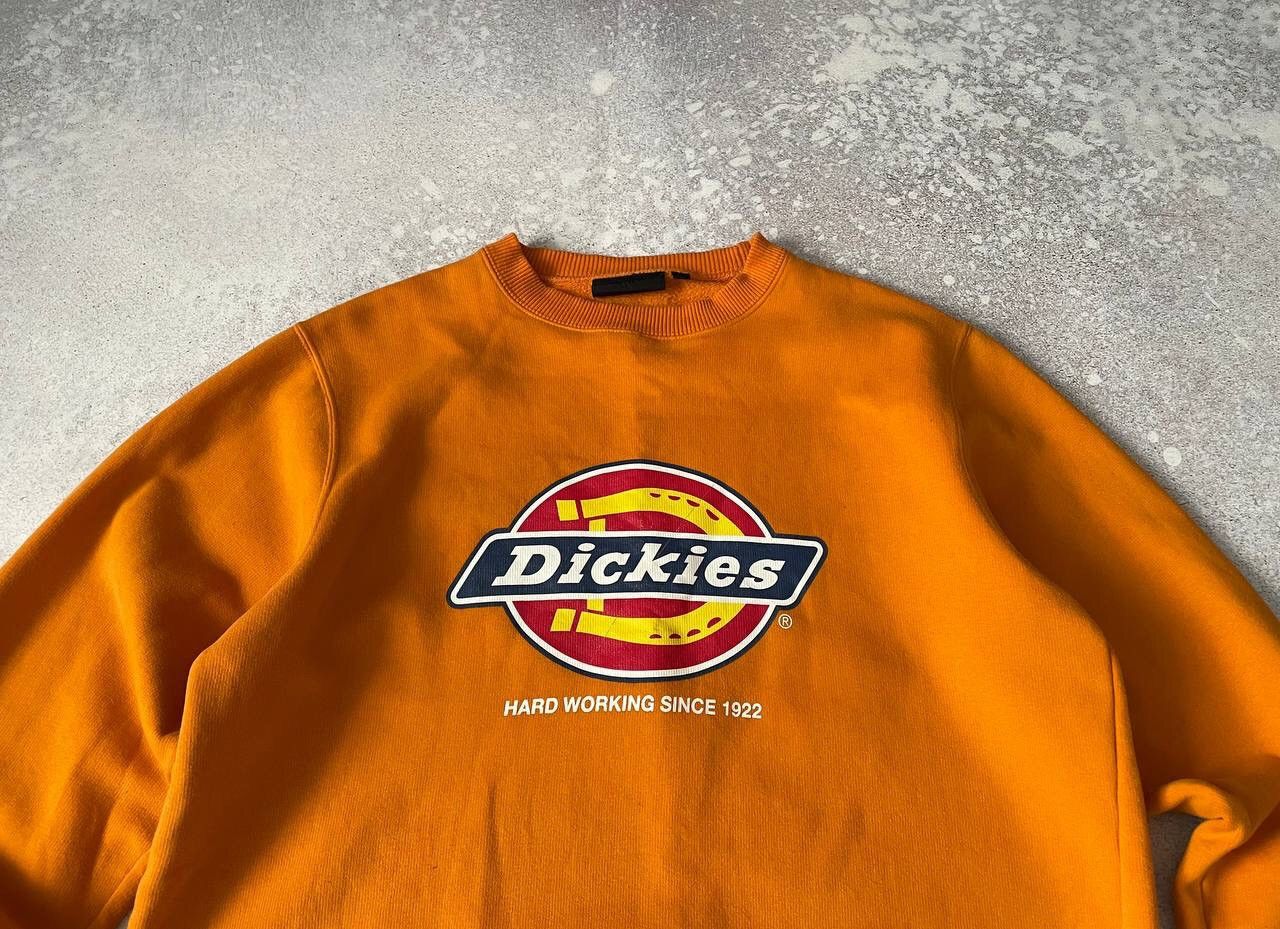 Dickies × Vintage Vintage Dickies Hard Working Sweatshirt Big logo Y2K Rare Size US L / EU 52-54 / 3 - 2 Thumbnail