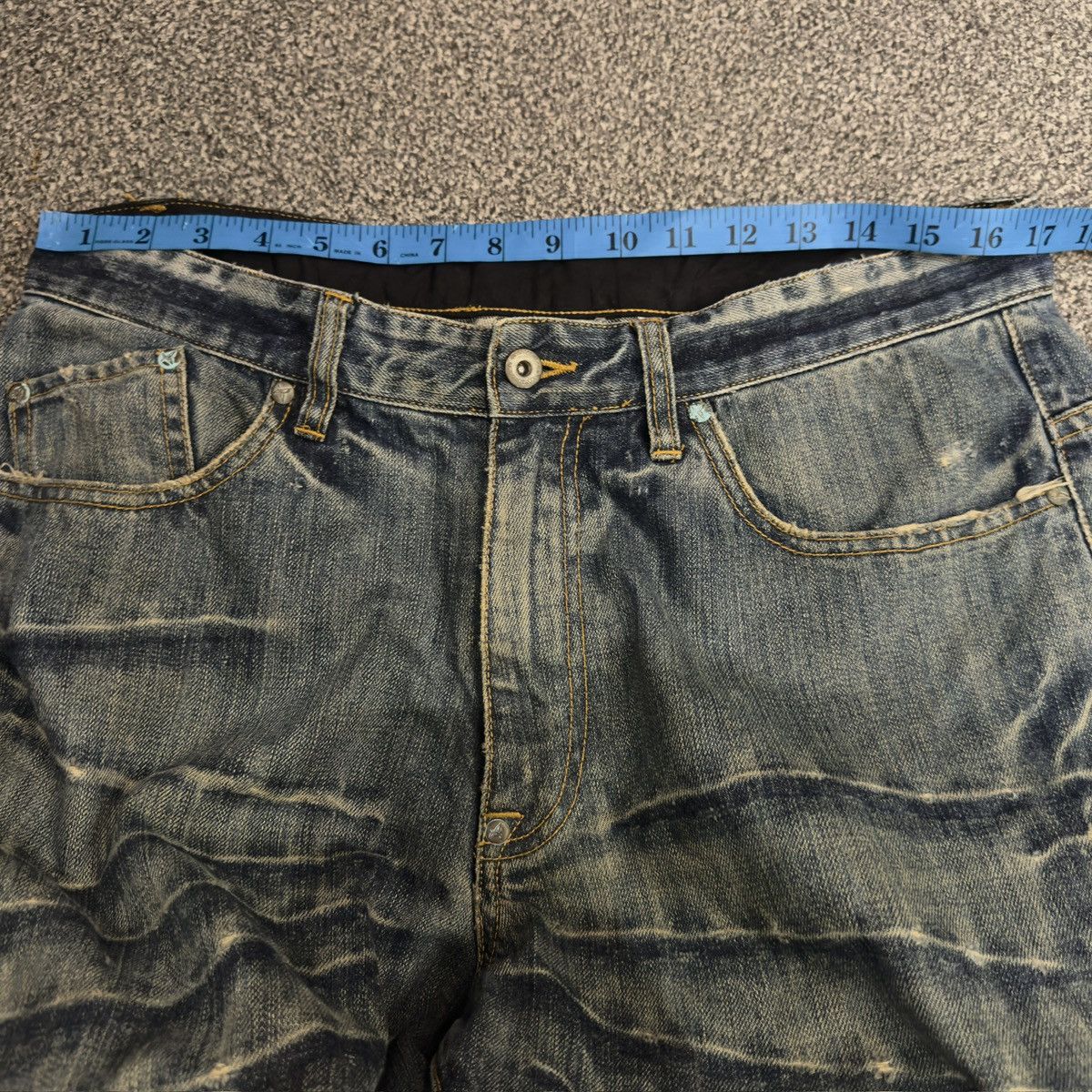 Seditionaries 🔥🇯🇵 Japanese Distressed Fiberops Thrashed Denim Size US 34 / EU 50 - 17 Thumbnail