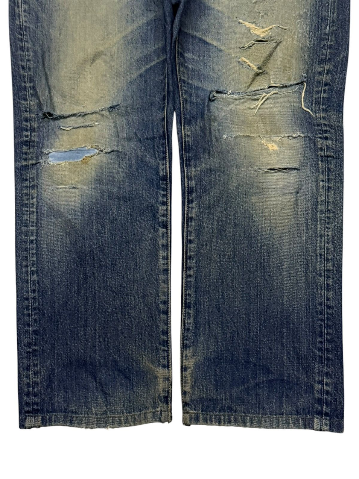Uniqlo Vintage Uniqlo Japanese Denim Jeans | Loose Fit Straight W38 Size US 38 / EU 54 - 6 Thumbnail