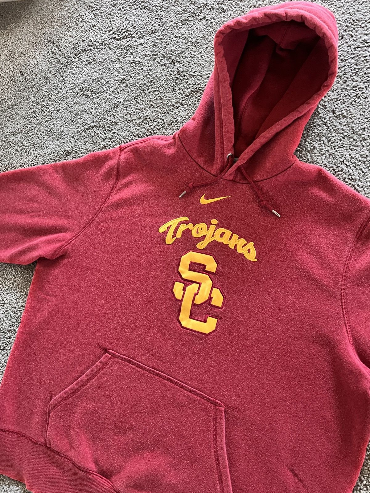 Vintage Vintage Nike Center Swoosh USC Hoodie Size US L / EU 52-54 / 3 - 1 Thumbnail