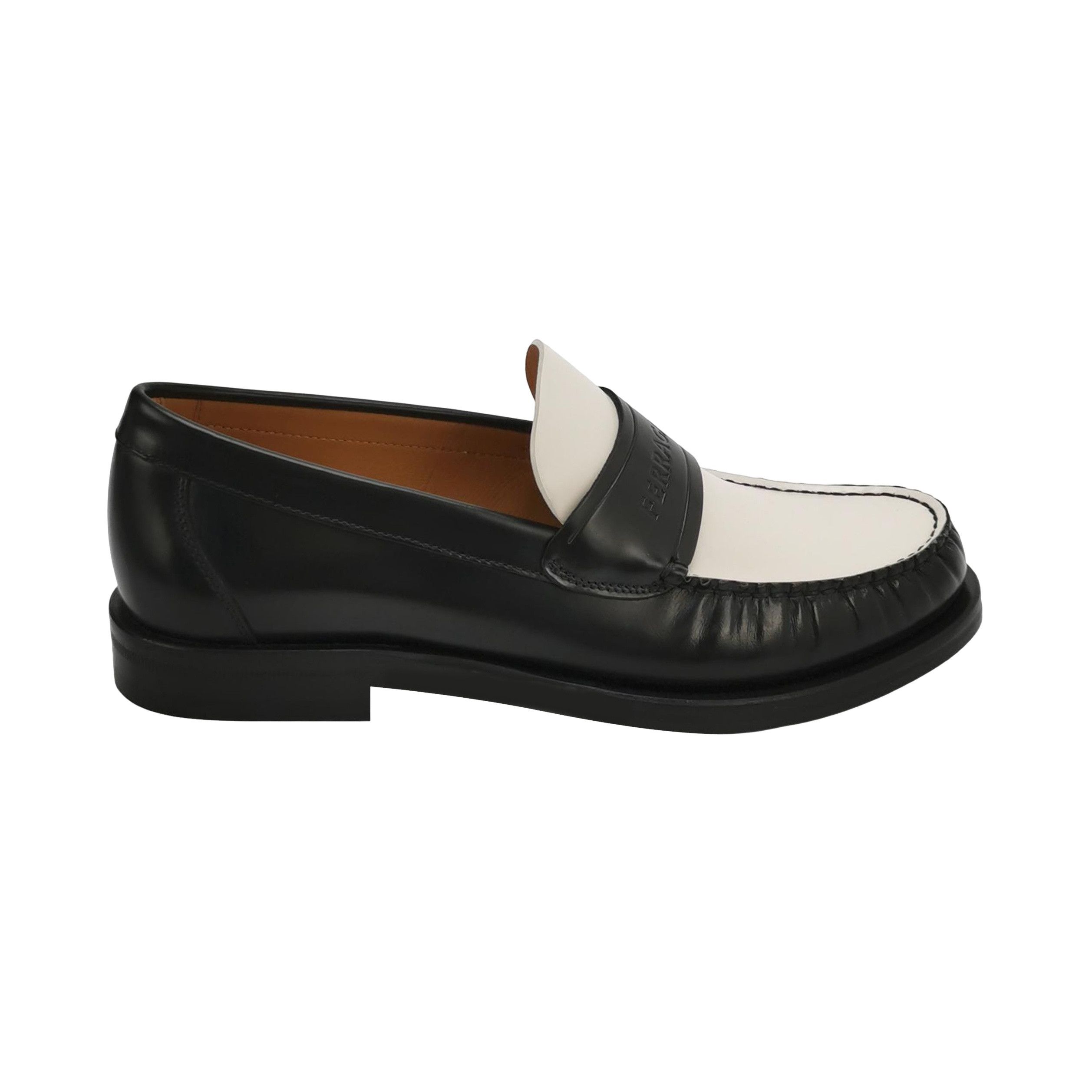 Salvatore Ferragamo Salvatore Ferragamo Bicolor Logo Loafers 39.5 Size US 6 / EU 39 - 1 Thumbnail