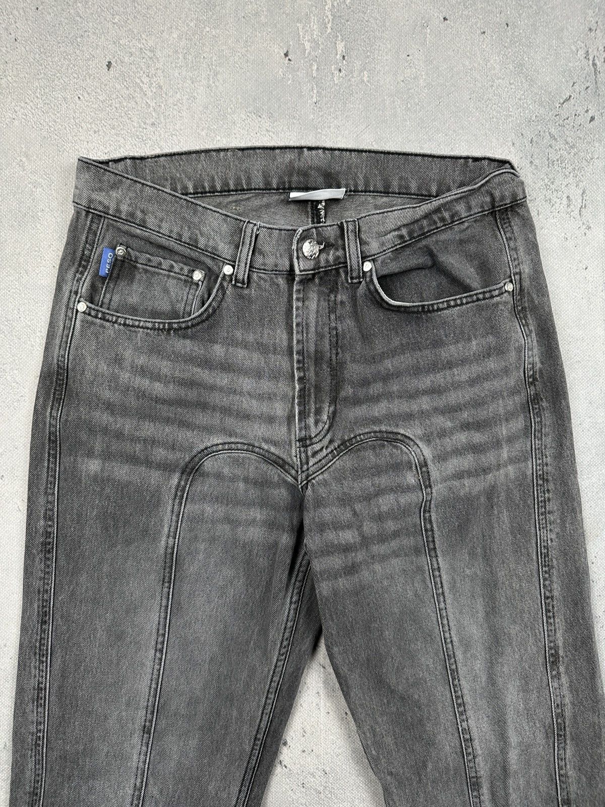Peso Peso Archive Curved Seam Grey Wash Baggy Jeans Y2K W30 Size US 30 / EU 46 - 5 Thumbnail