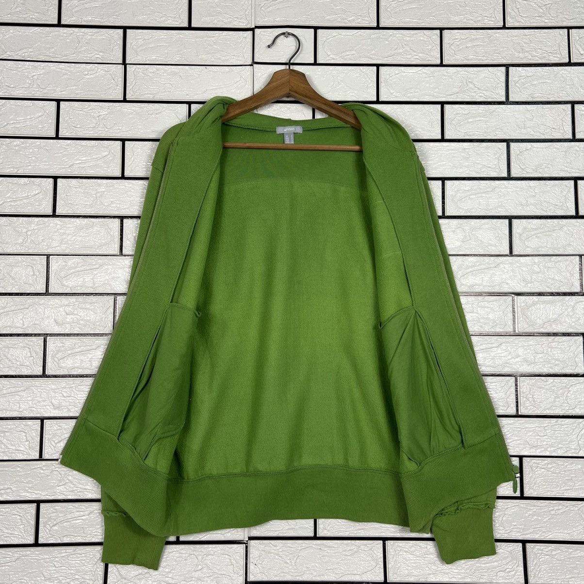 Asics ASICS TOKYO 07 Green Zipper Hoodie Sweatshirt #4232-C193 Size US S / EU 44-46 / 1 - 12 Thumbnail
