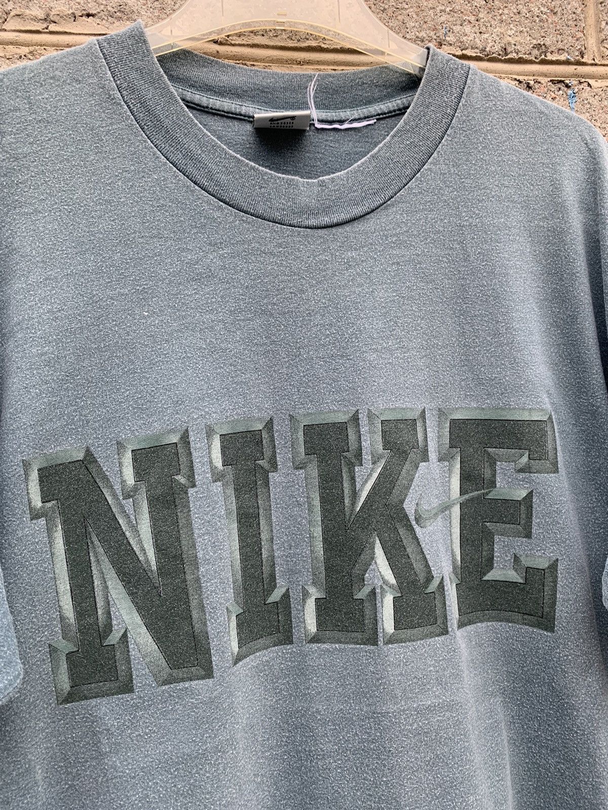 Nike × Vintage Vintage NIKE 90s big logo t shirt Size US XL / EU 56 / 4 - 2 Thumbnail