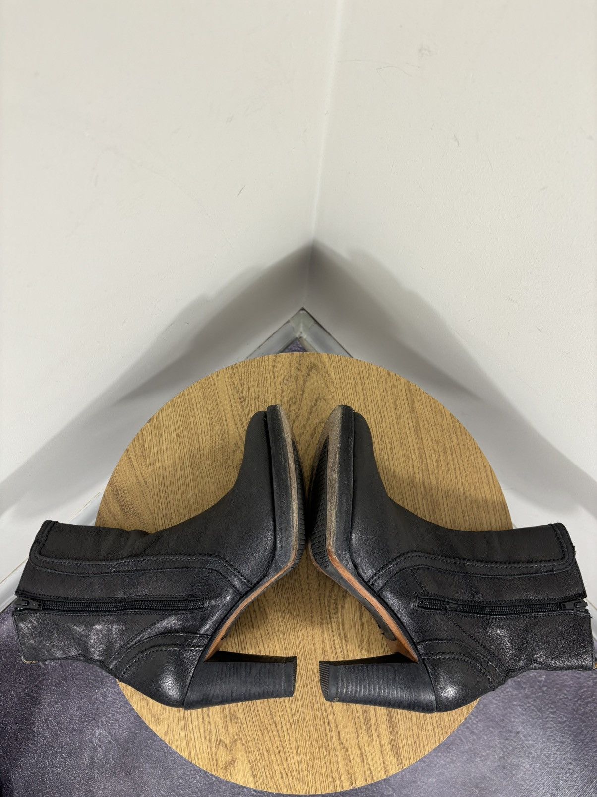Sendra Sendra Vintage Women’s Avant Garde High Heeled Leather Boots Size US 8 / IT 38 - 11 Thumbnail