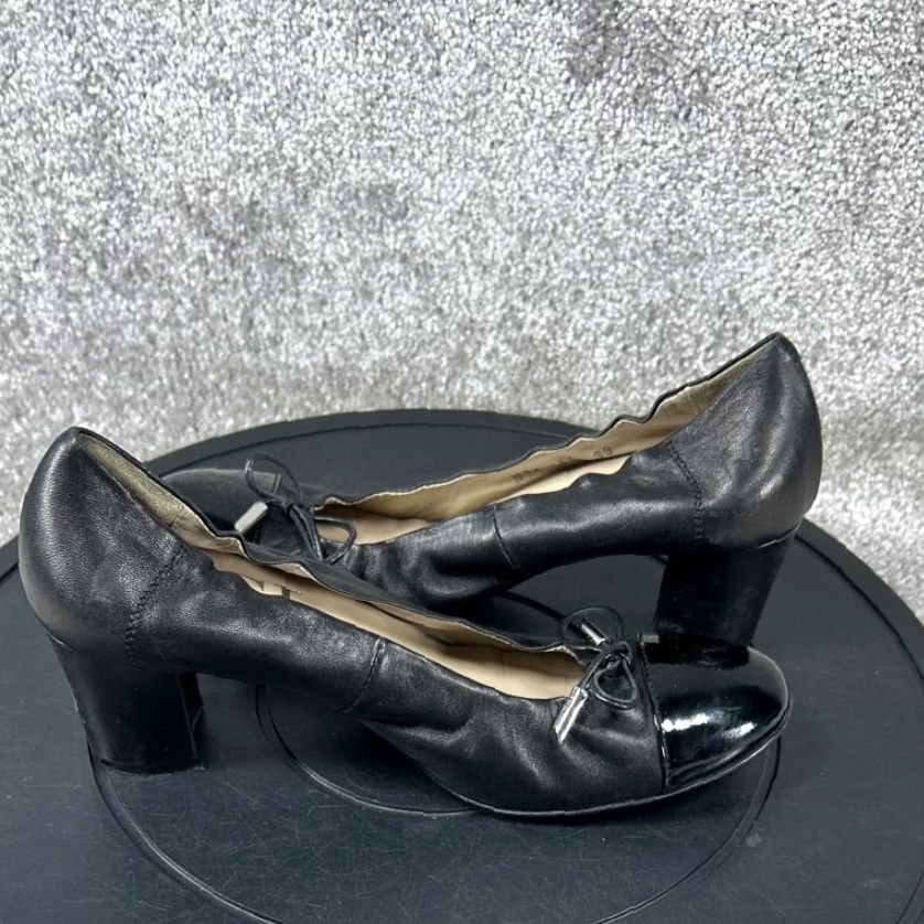 AGL VINTAGE AGL Leather Pump Shoes Womens Size 8.5 Black Casual Classic Size US 8.5 / IT 38.5 - 4 Thumbnail