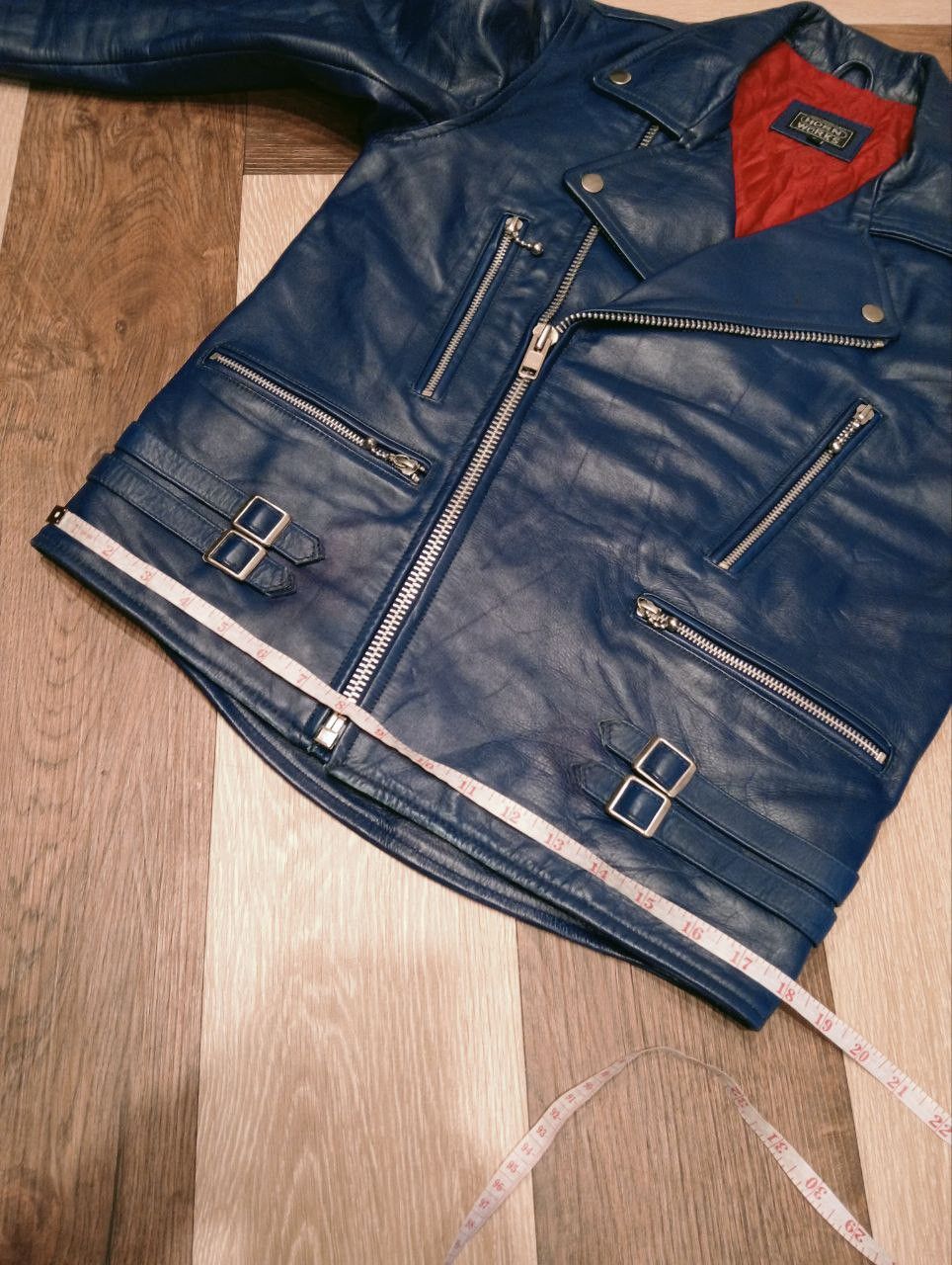 Japanese Brand JAPANESE HORN WORKS RIDER LEATHER JACKET Size US L / EU 52-54 / 3 - 18 Thumbnail